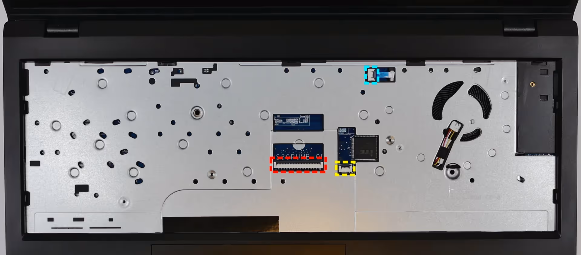 Under-Keyboard Connectors