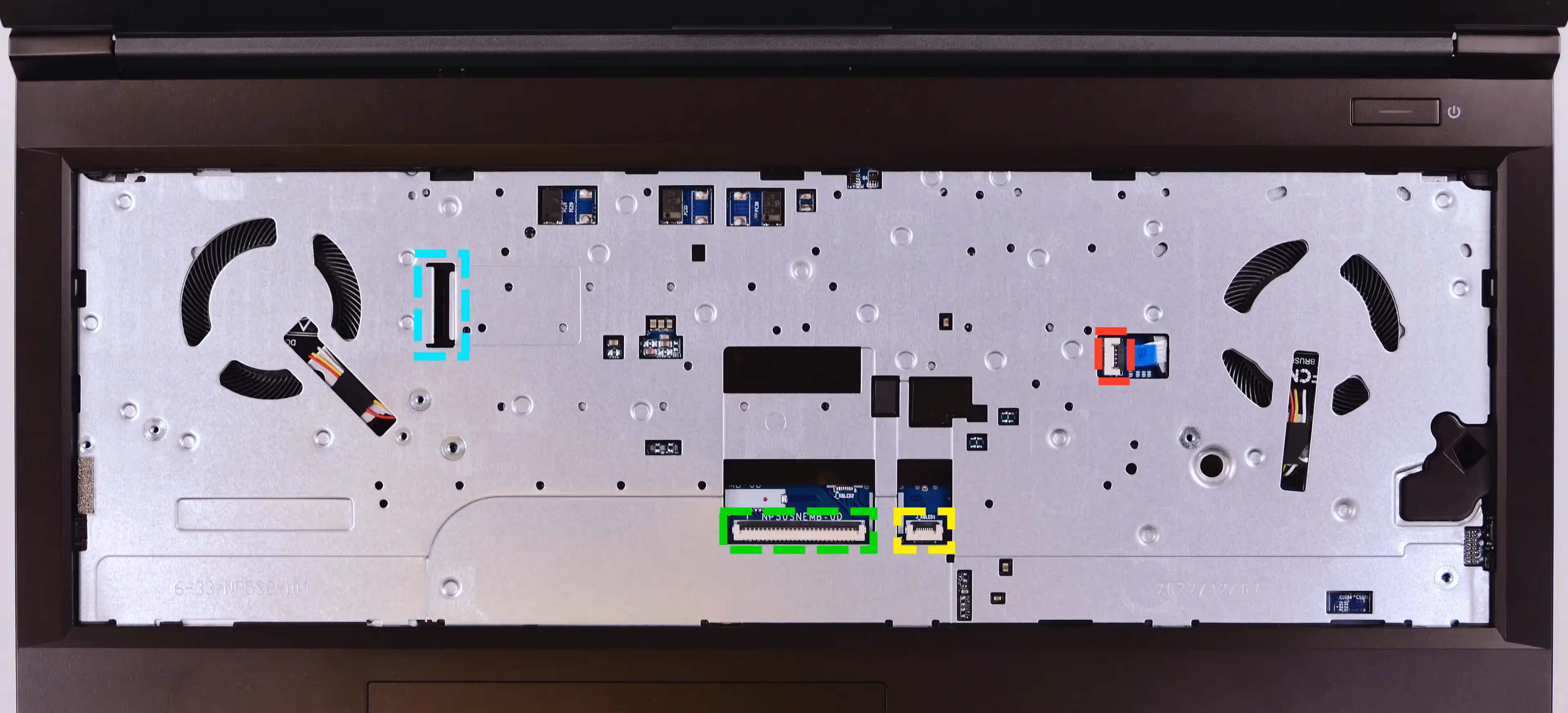 Under-Keyboard Connectors