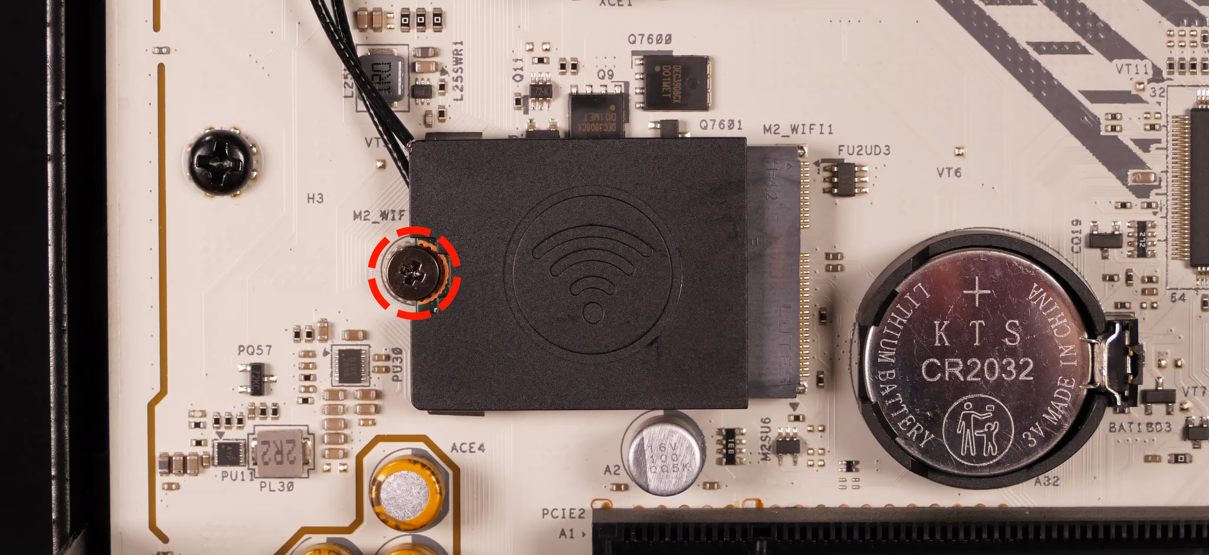 Wireless card screw