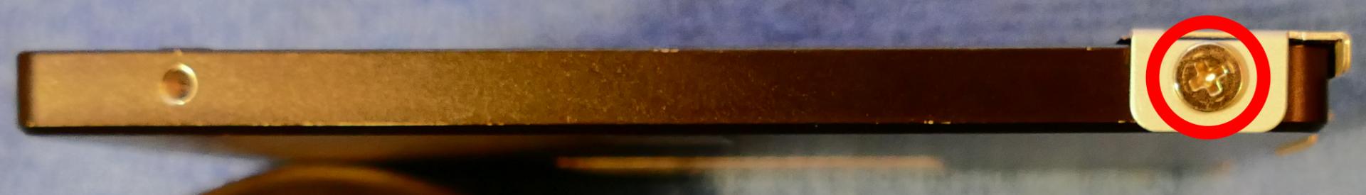 2.5“ drive side screw