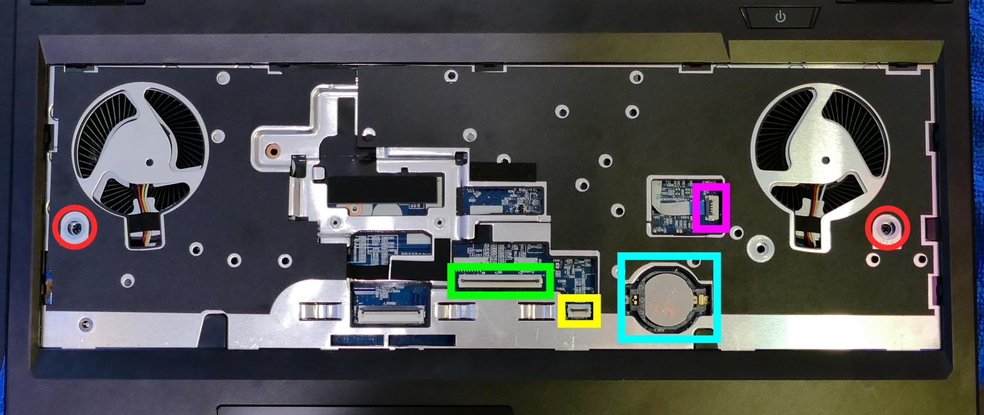 Under-Keyboard Connectors