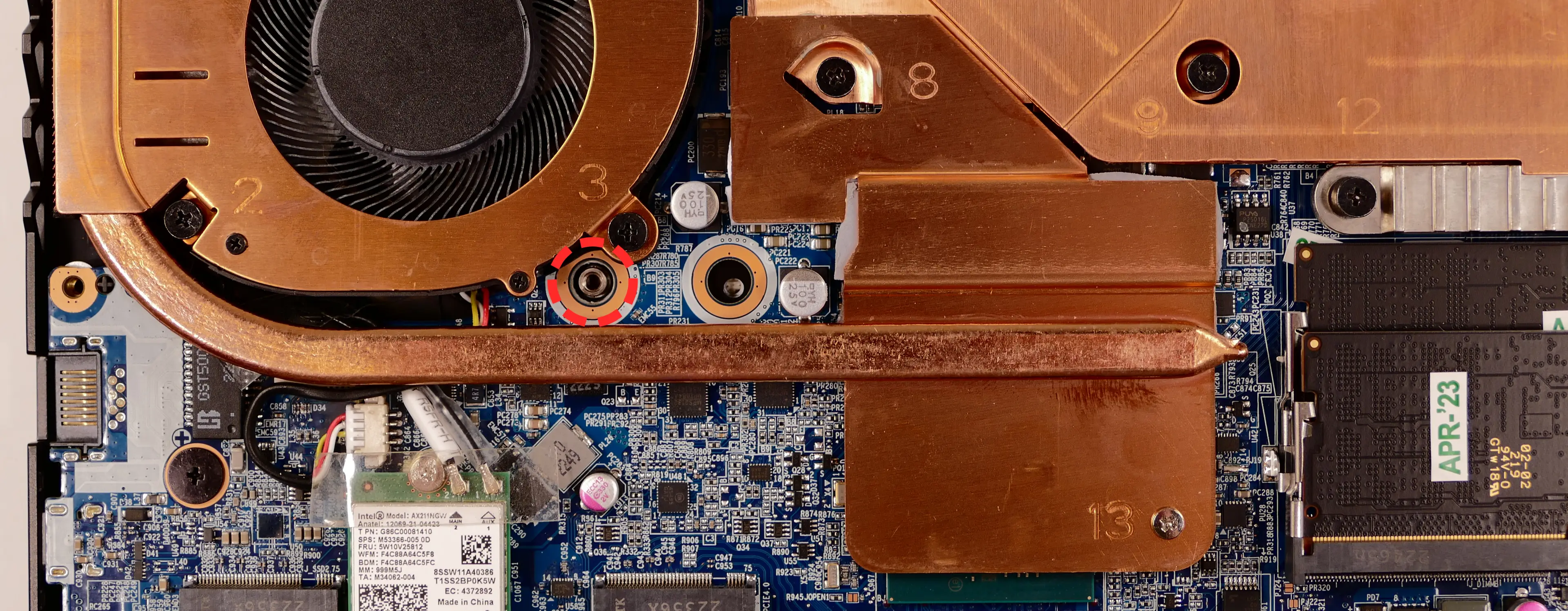 Keyboard push point location