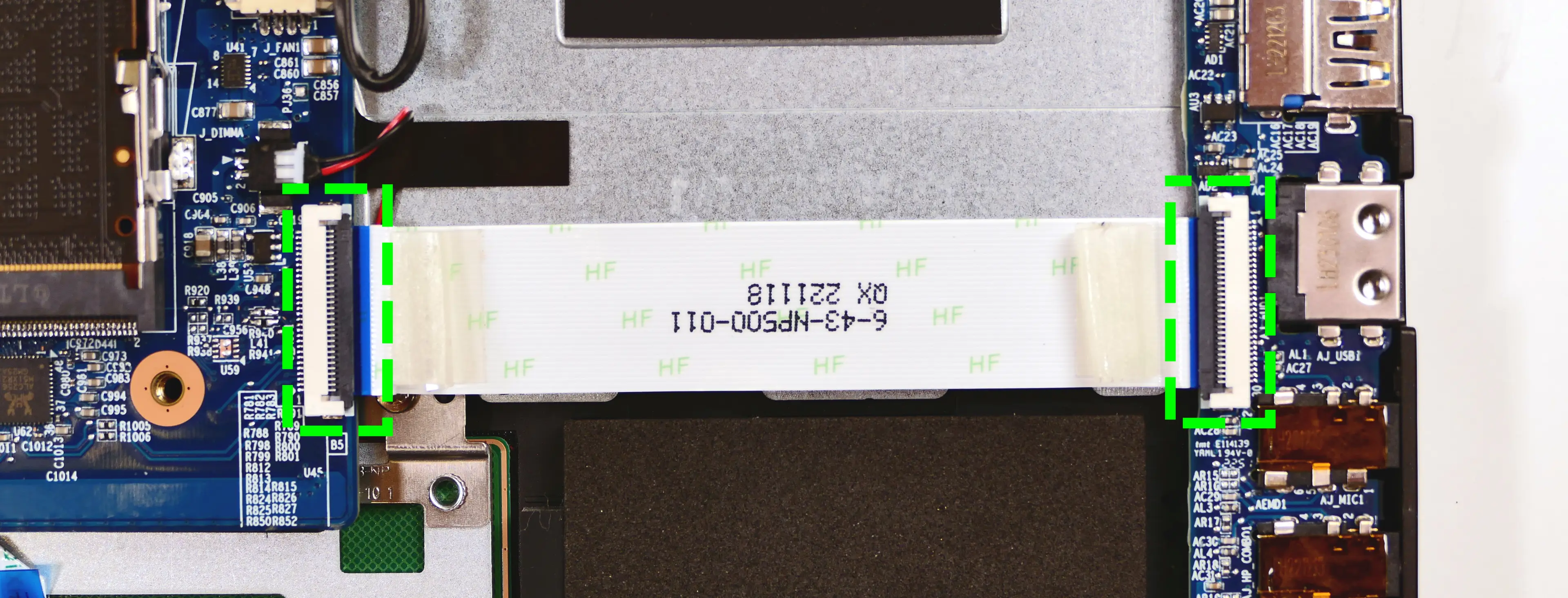 I/O daughterboard ribbon cable