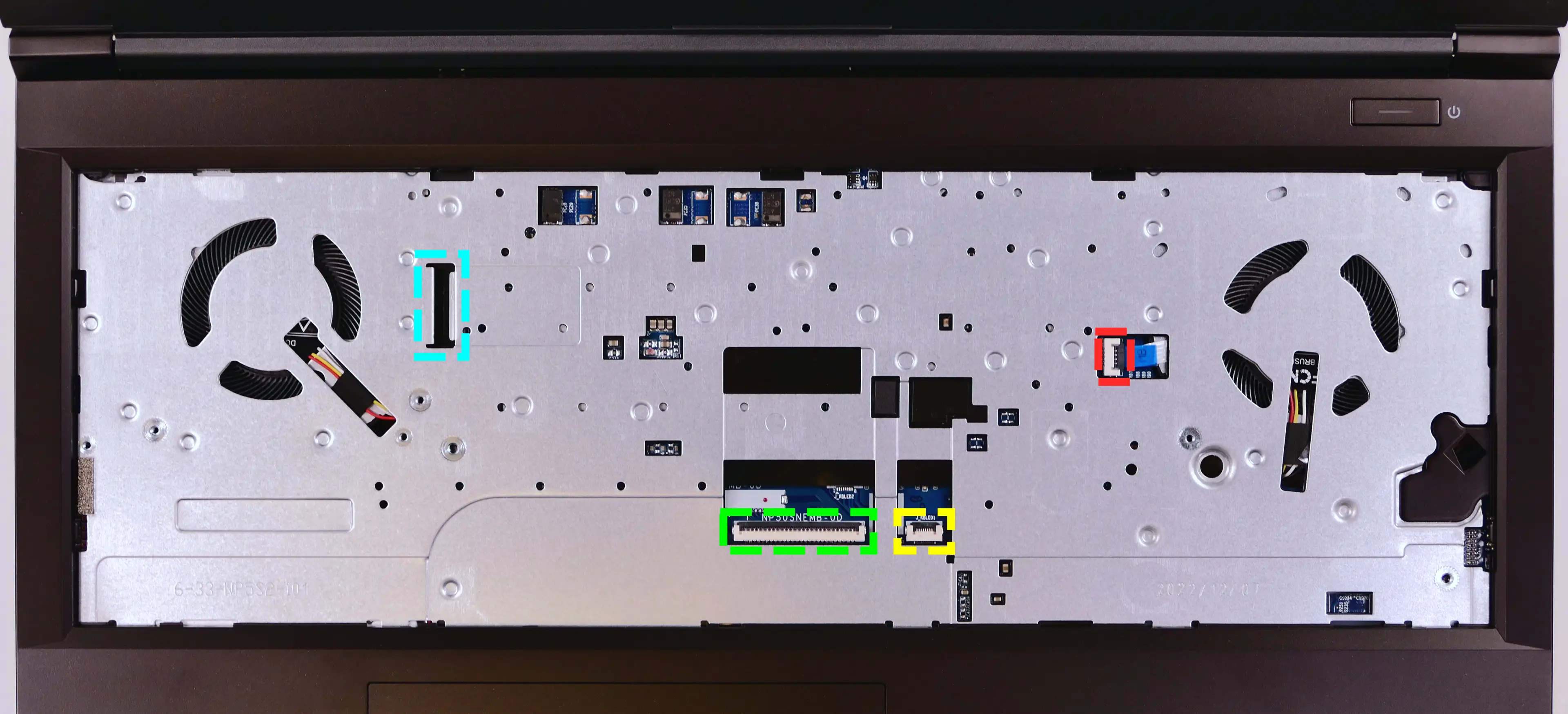 Under-Keyboard Connectors