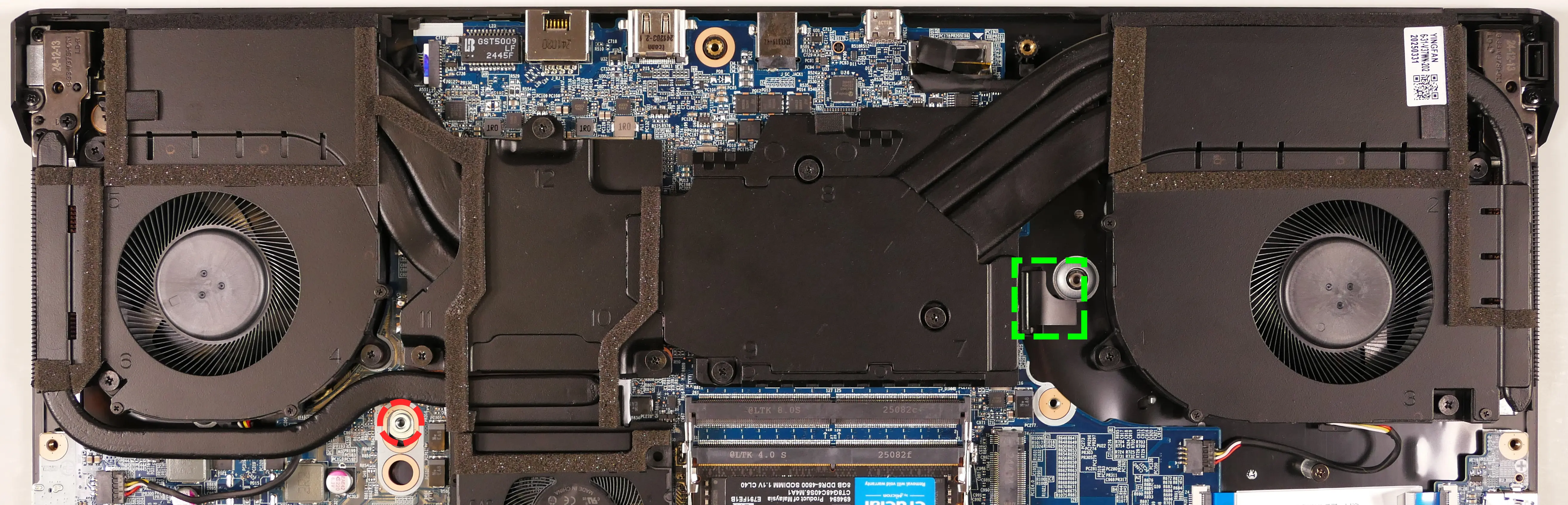 Keyboard adhesive access point & push point (17“)