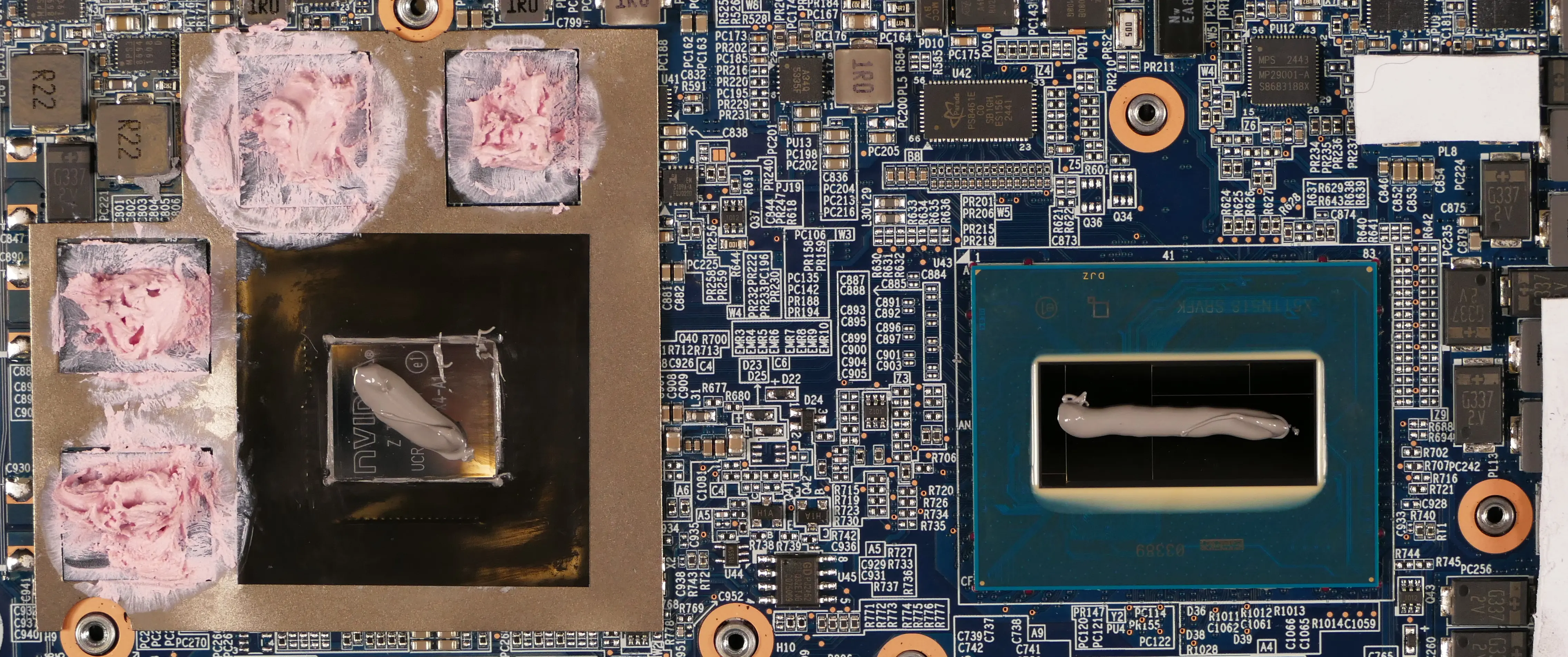 Thermal paste application