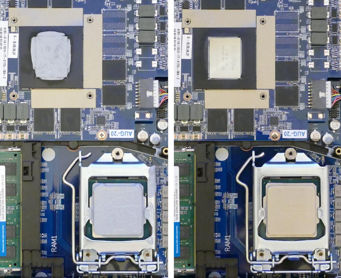Thermal paste removal