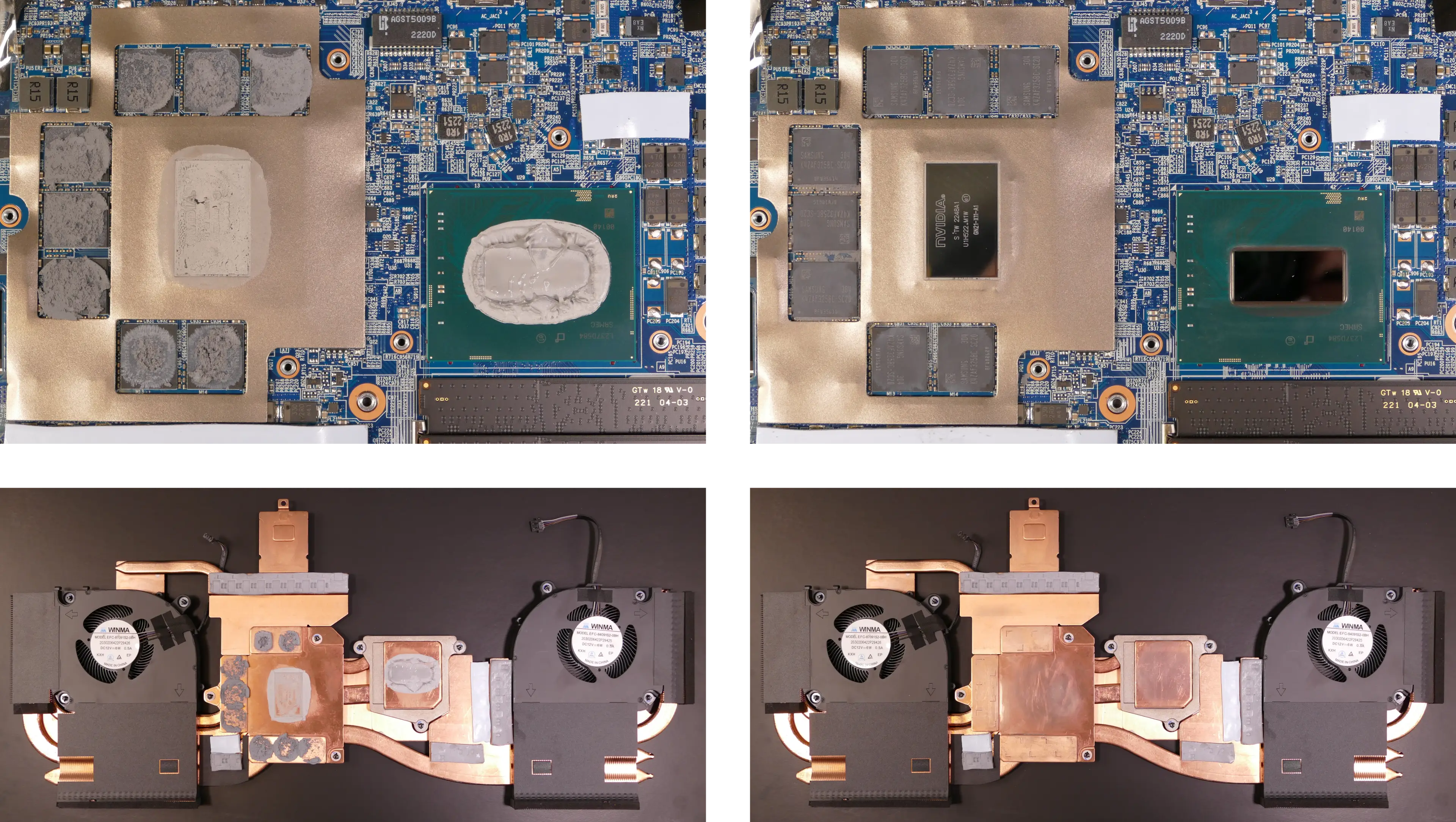 Thermal paste removal