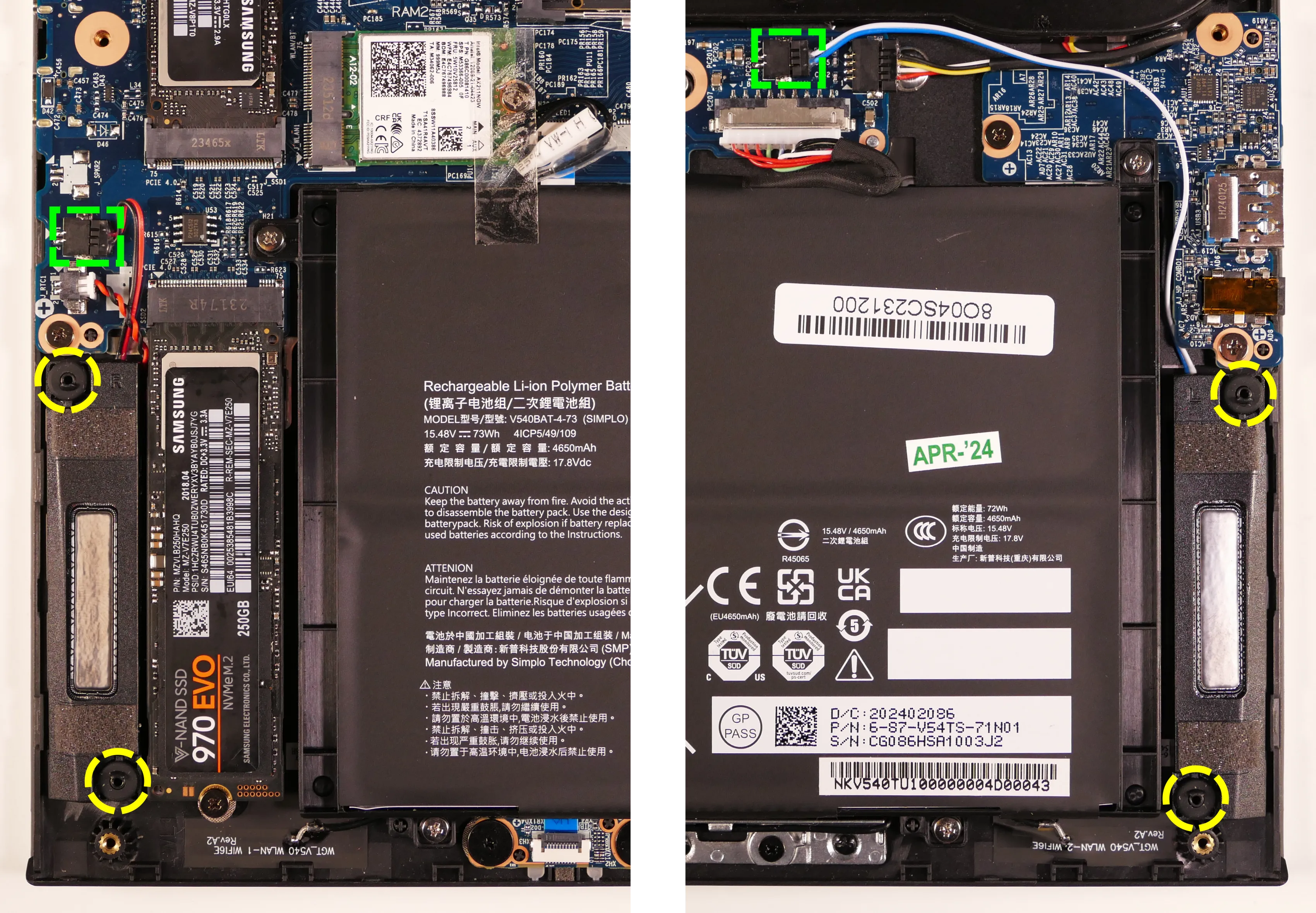 Speaker wires and posts (darp10-b, 14“)