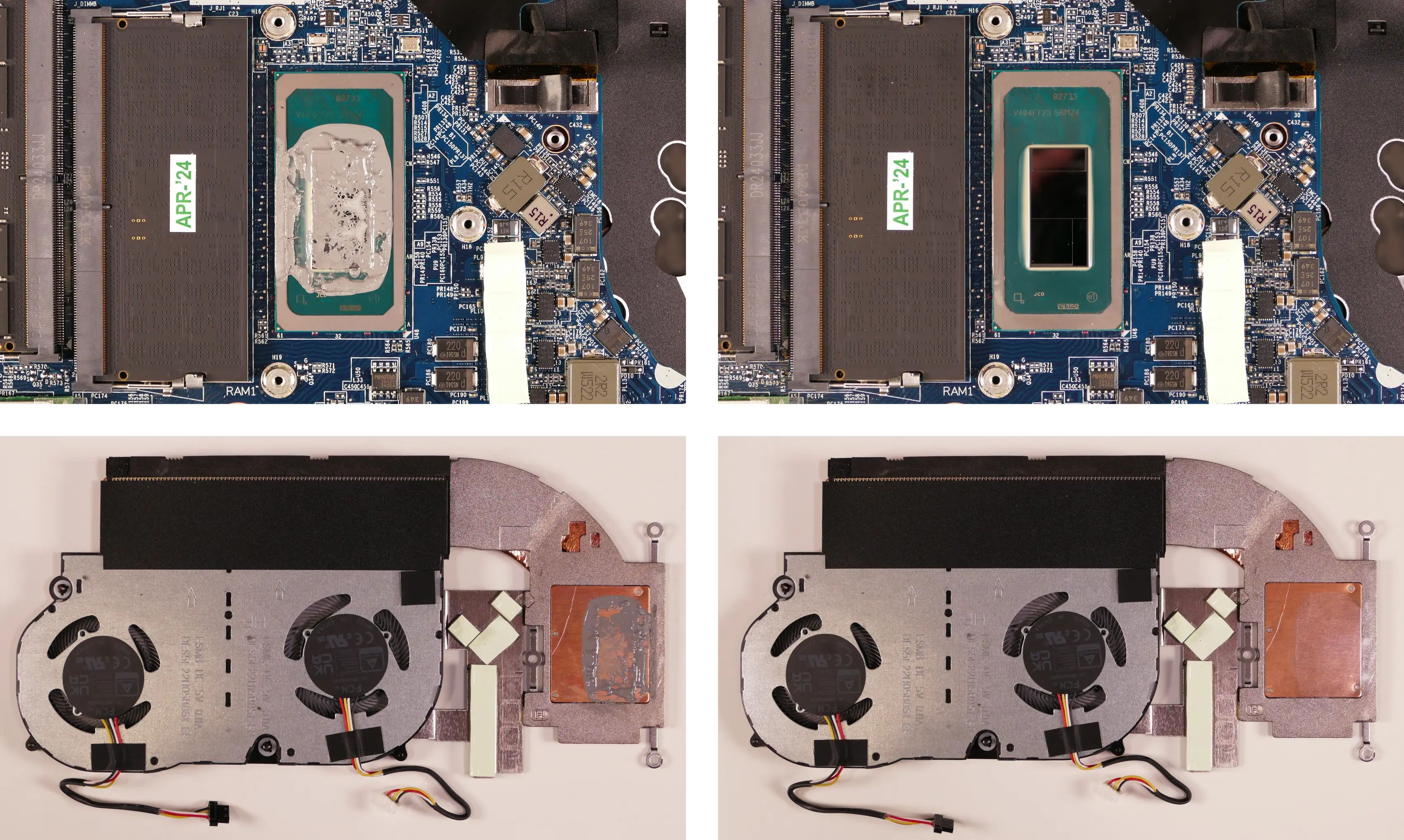 Thermal paste removal