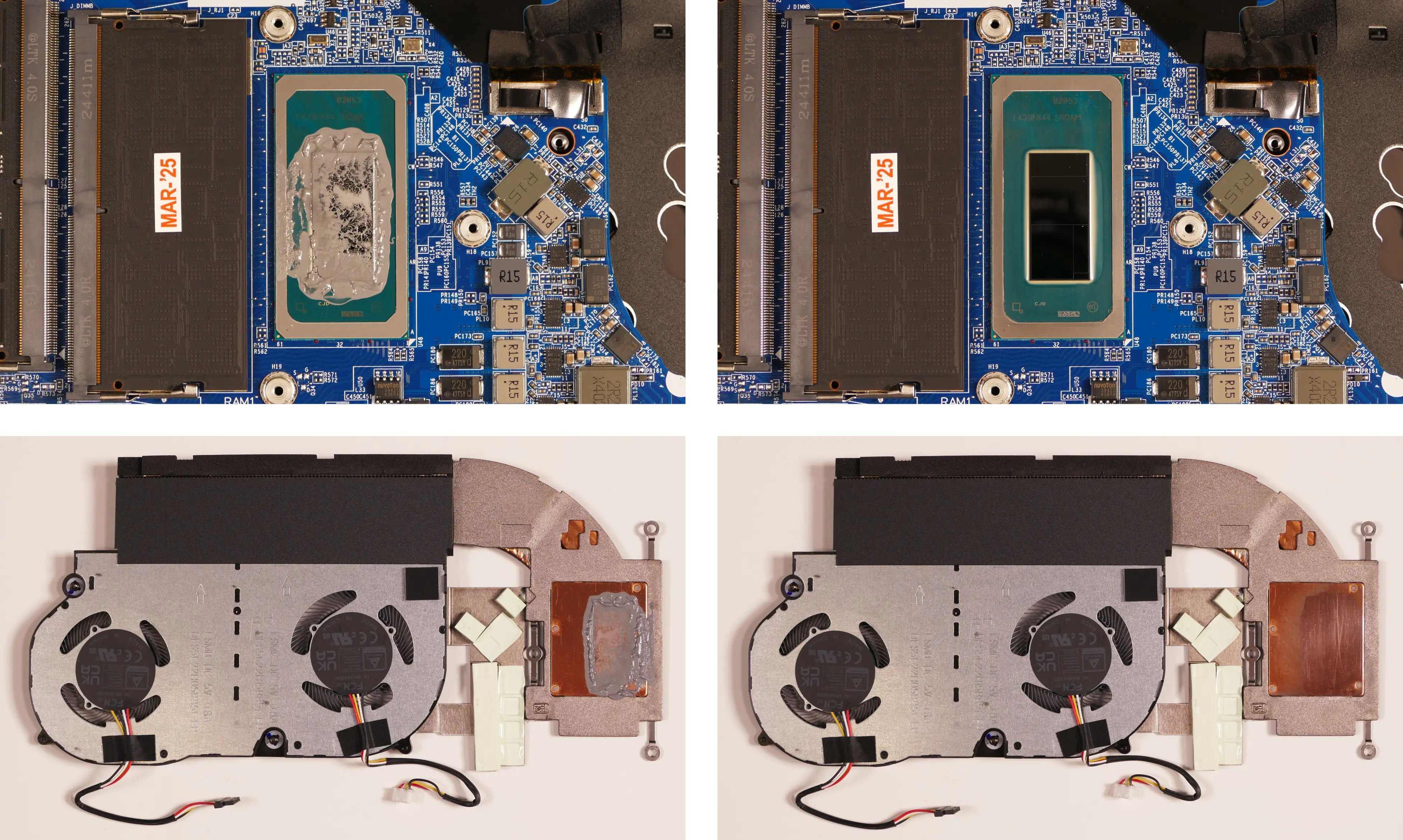 Thermal paste removal