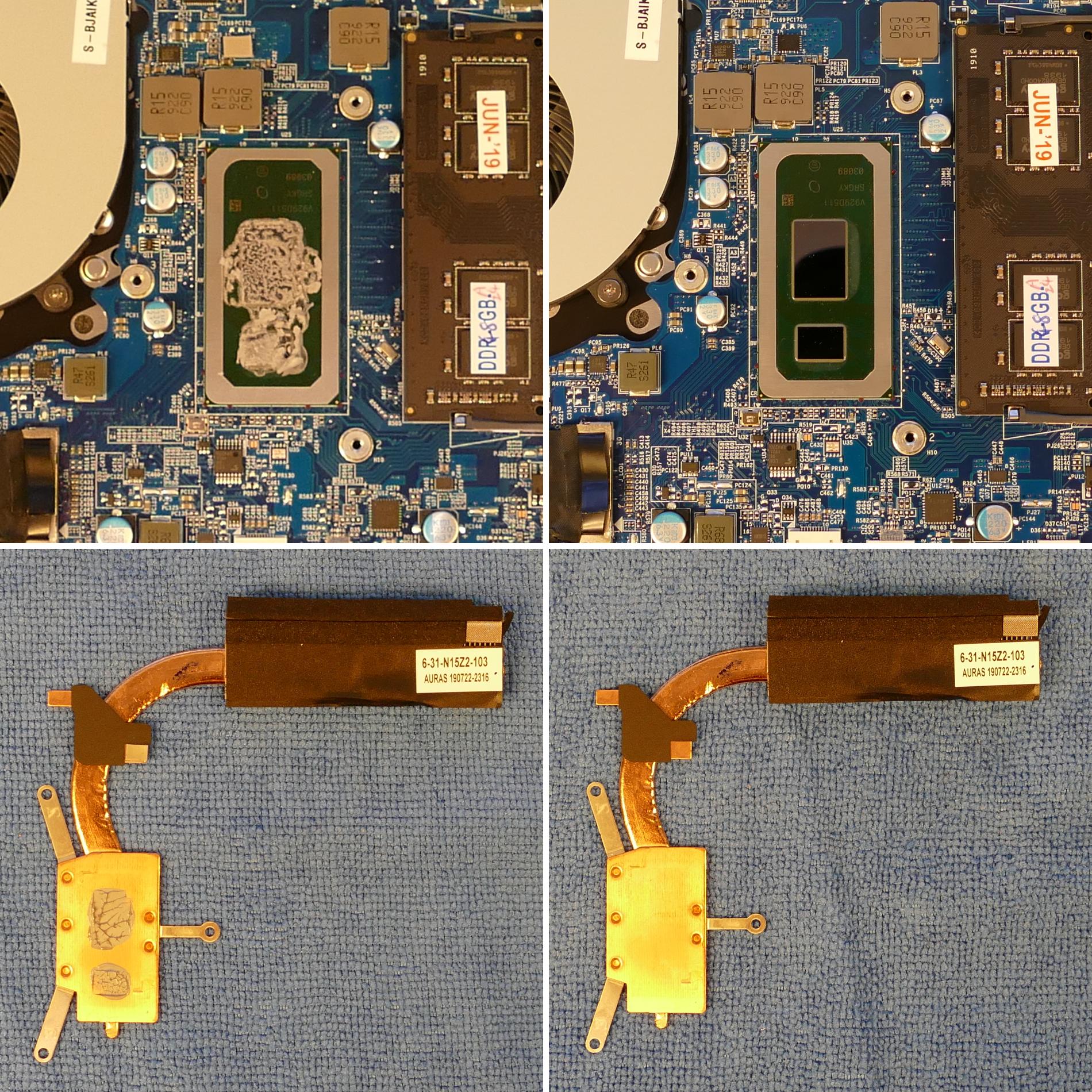 Thermal paste removal