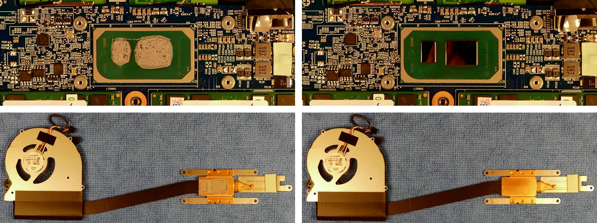 Thermal paste removal