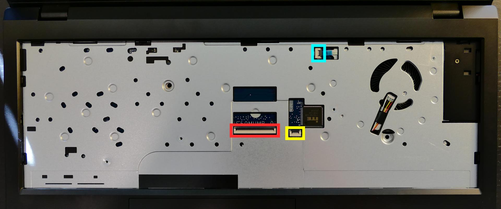 Under-Keyboard Connectors