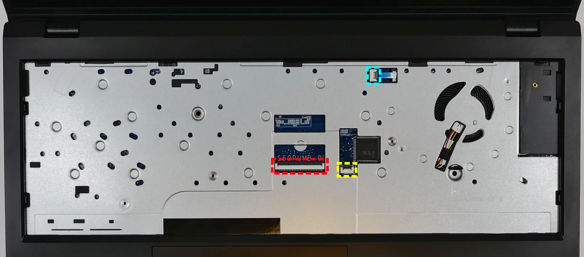 Under-Keyboard Connectors