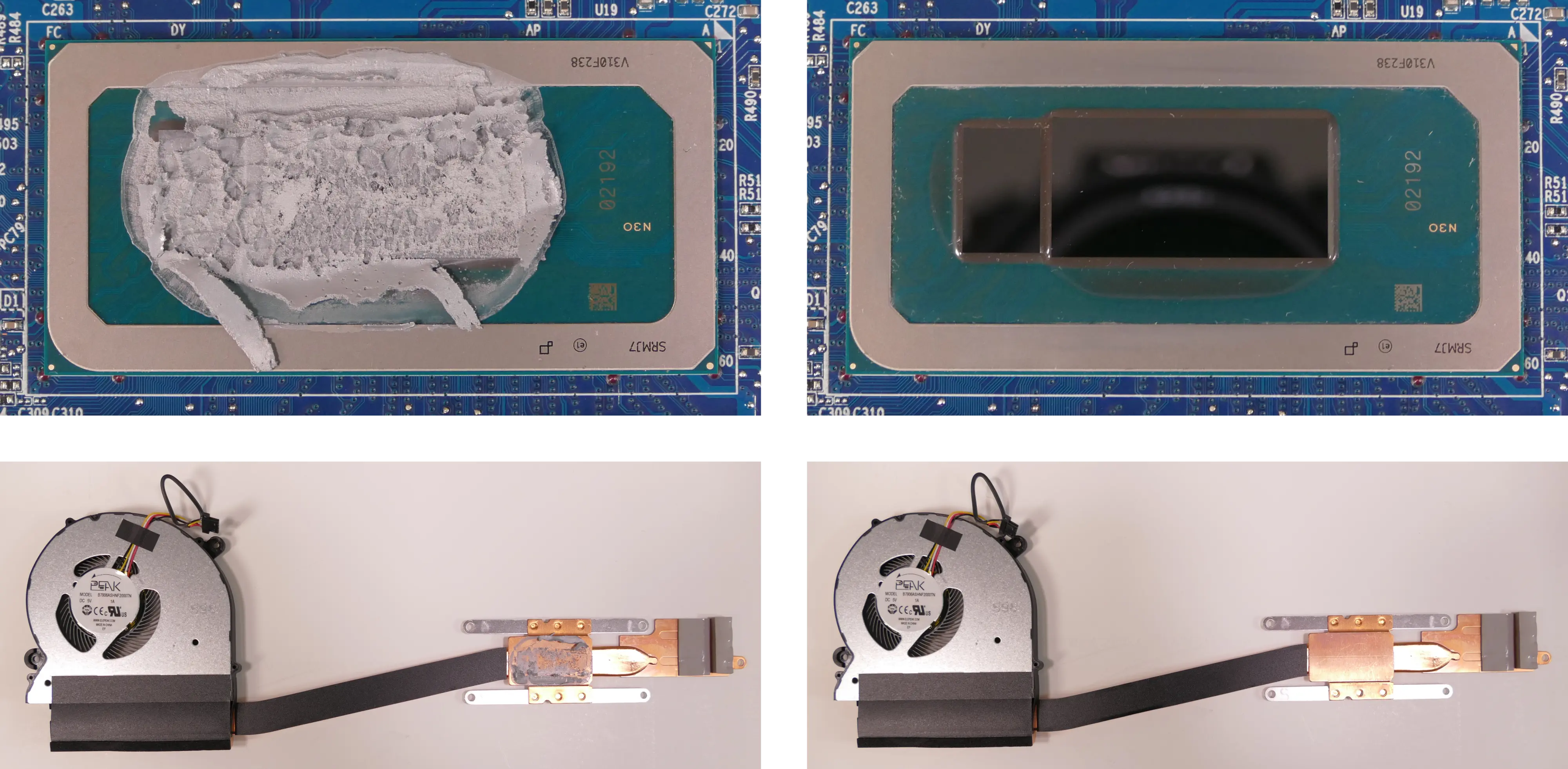 Thermal paste removal