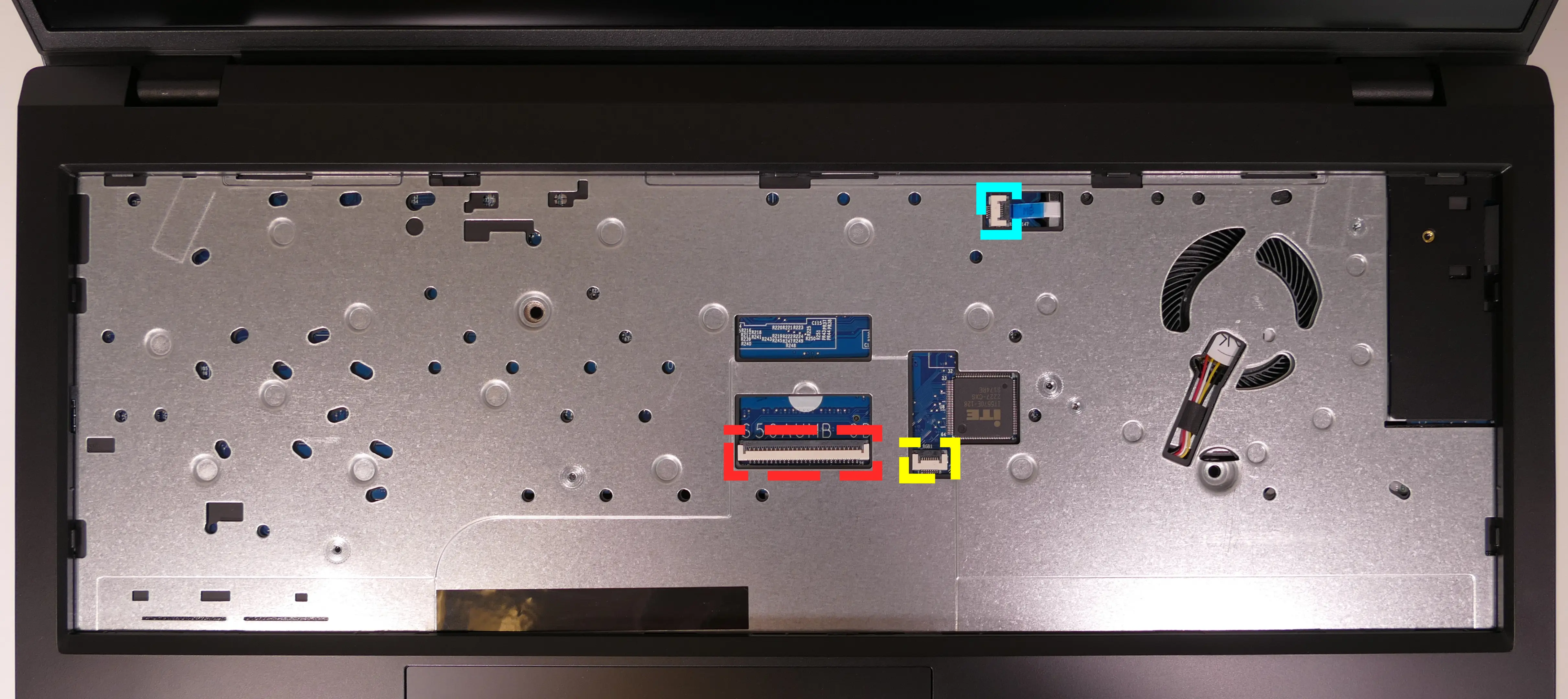 Under-Keyboard Connectors