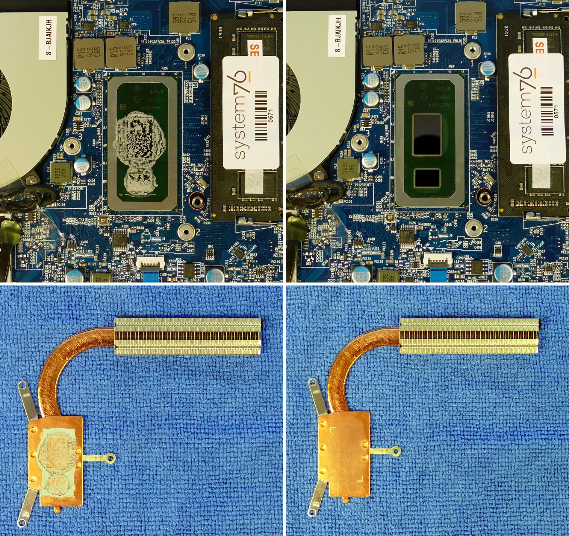 Thermal paste removal