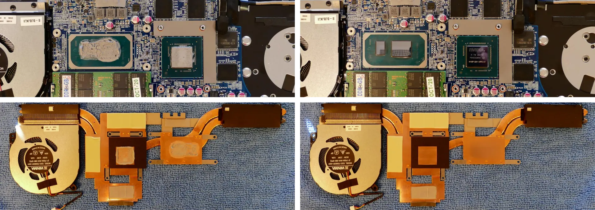 Thermal paste removal