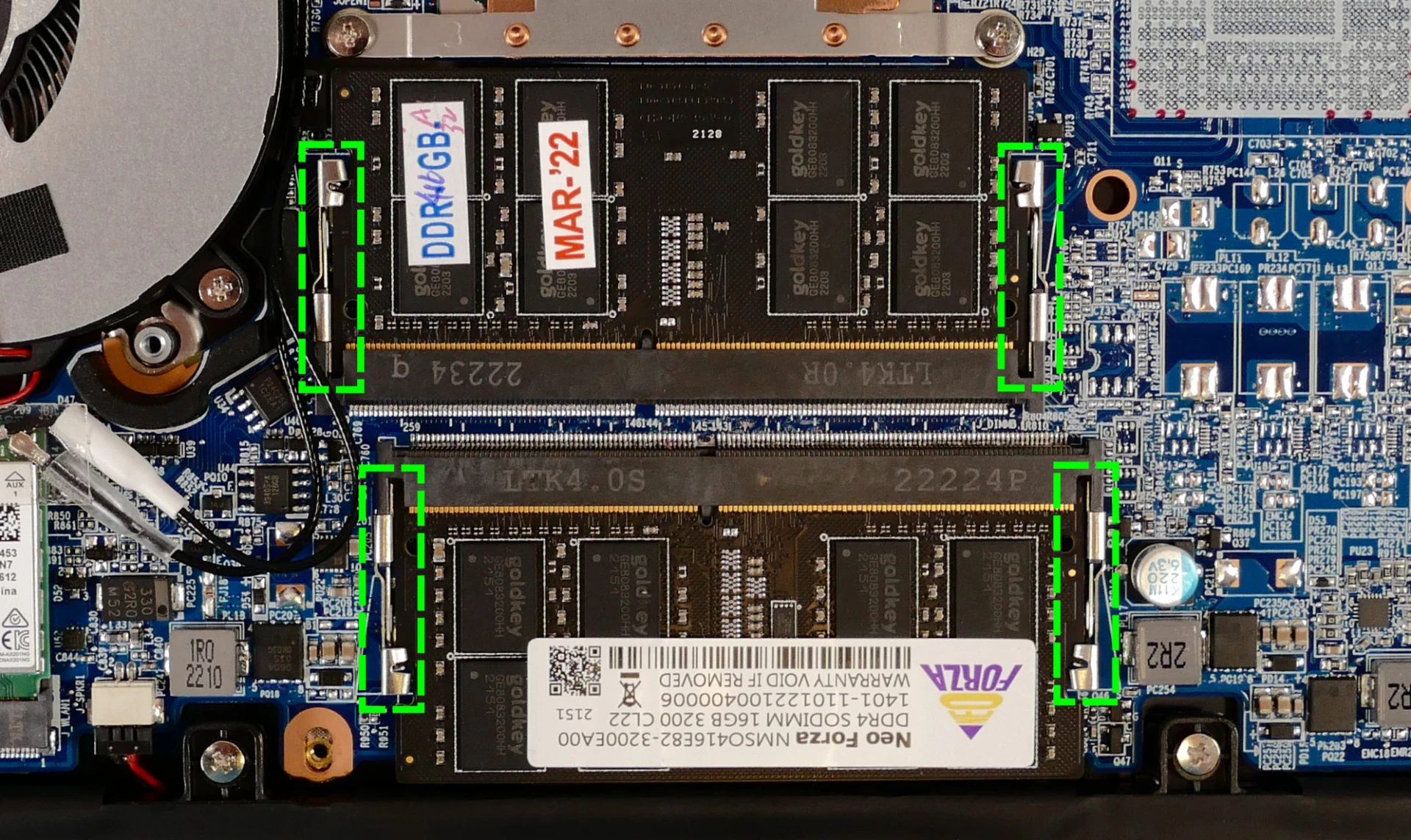 RAM slots