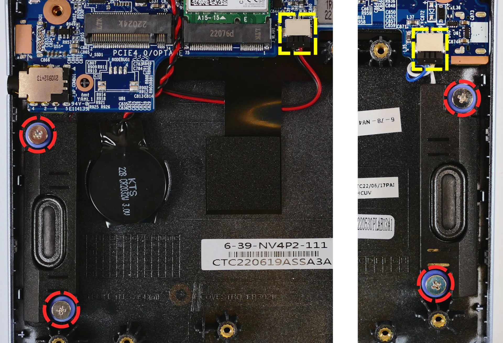 Speaker screws and connectors