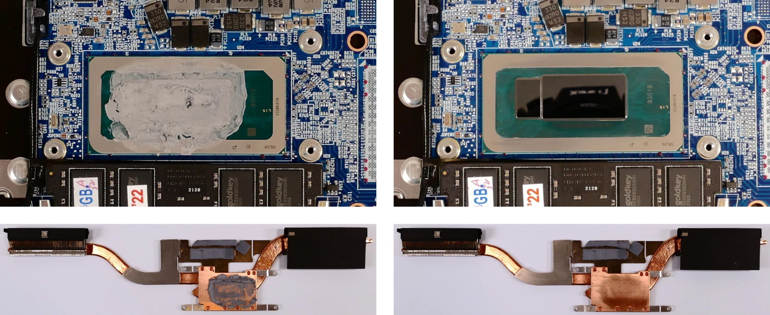 Thermal paste removal