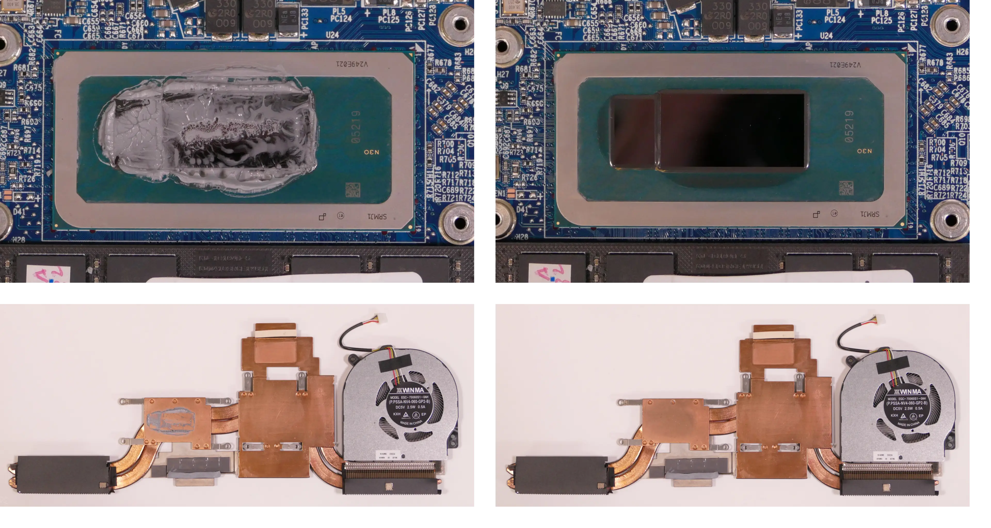 Thermal paste removal