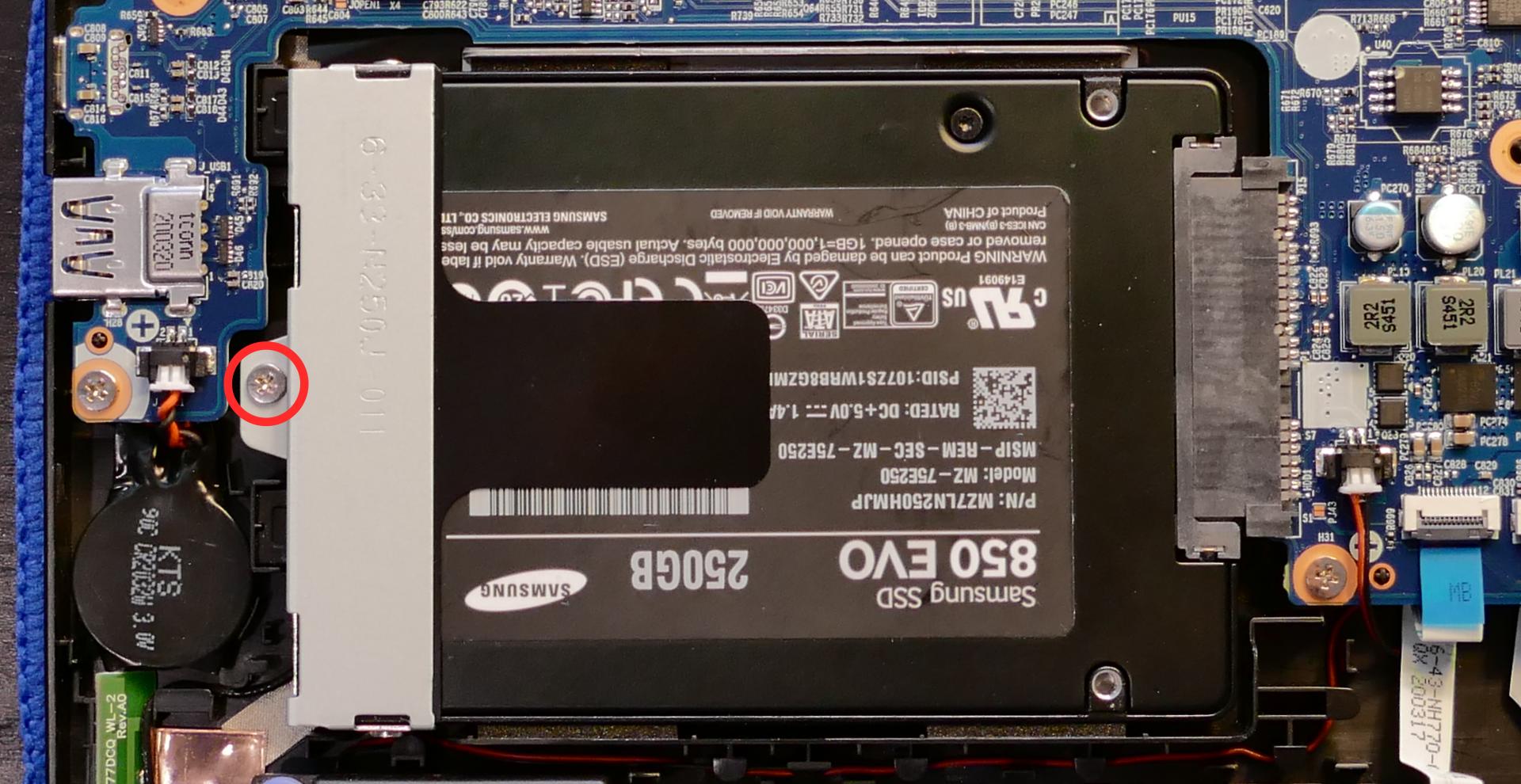 2.5“ drive bracket screw