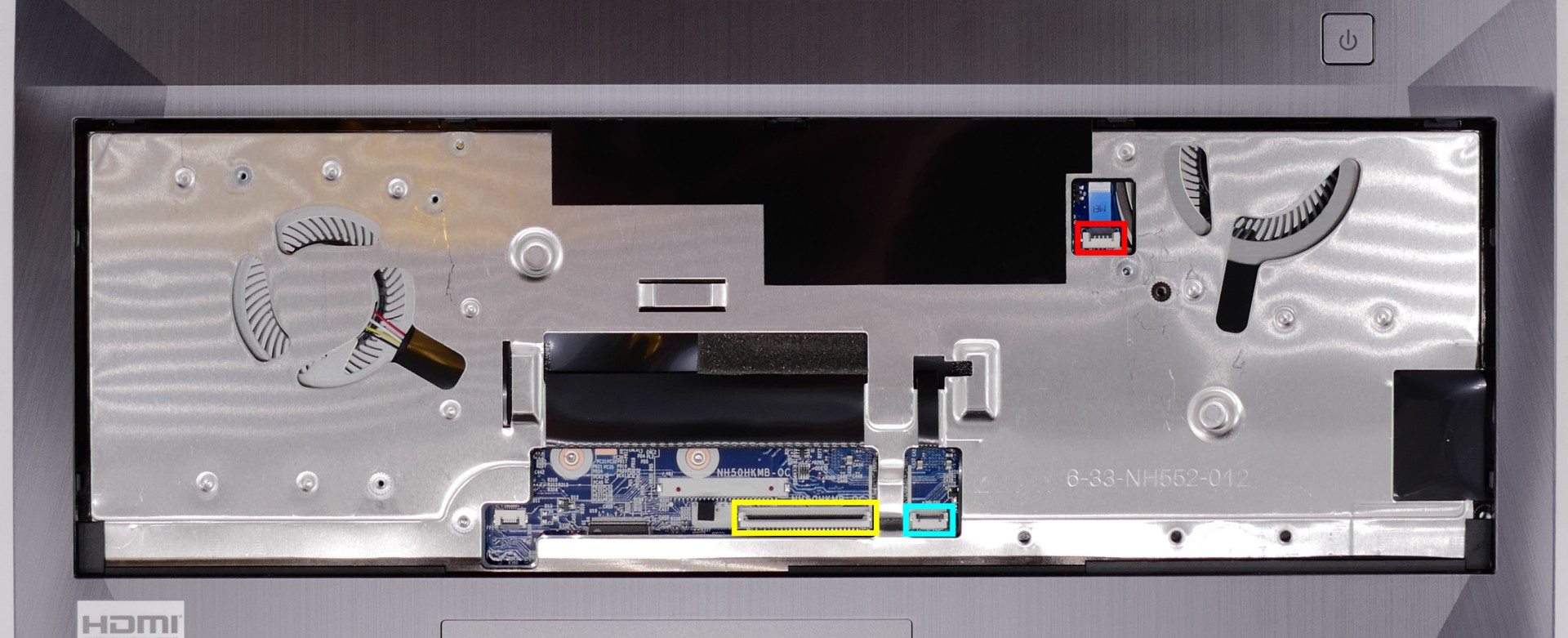 Under-Keyboard Connectors