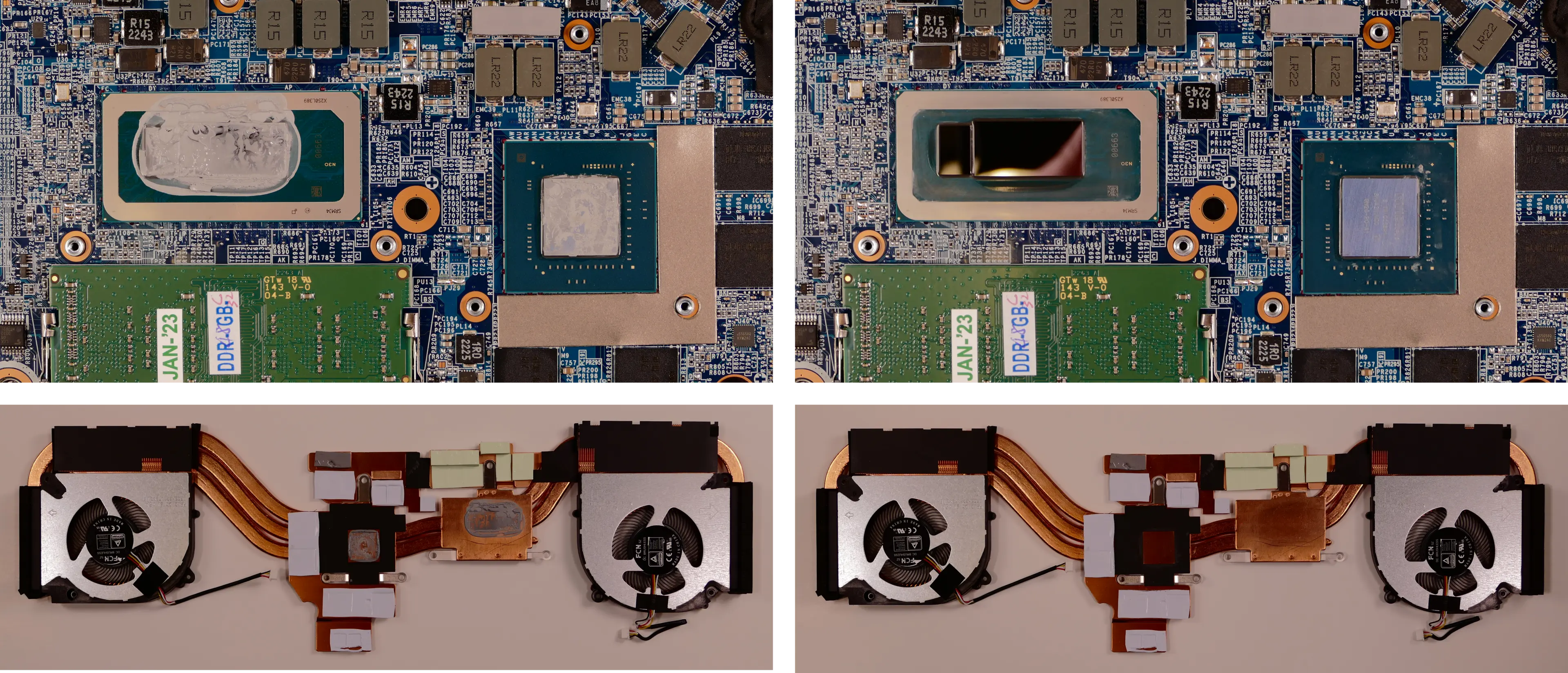 Thermal paste removal