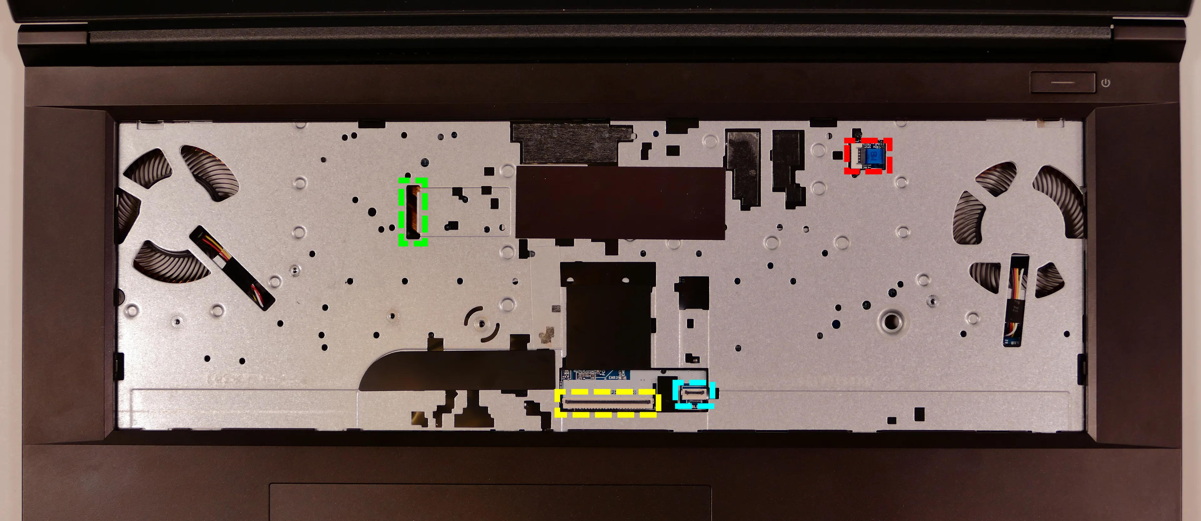 Under-Keyboard Connectors