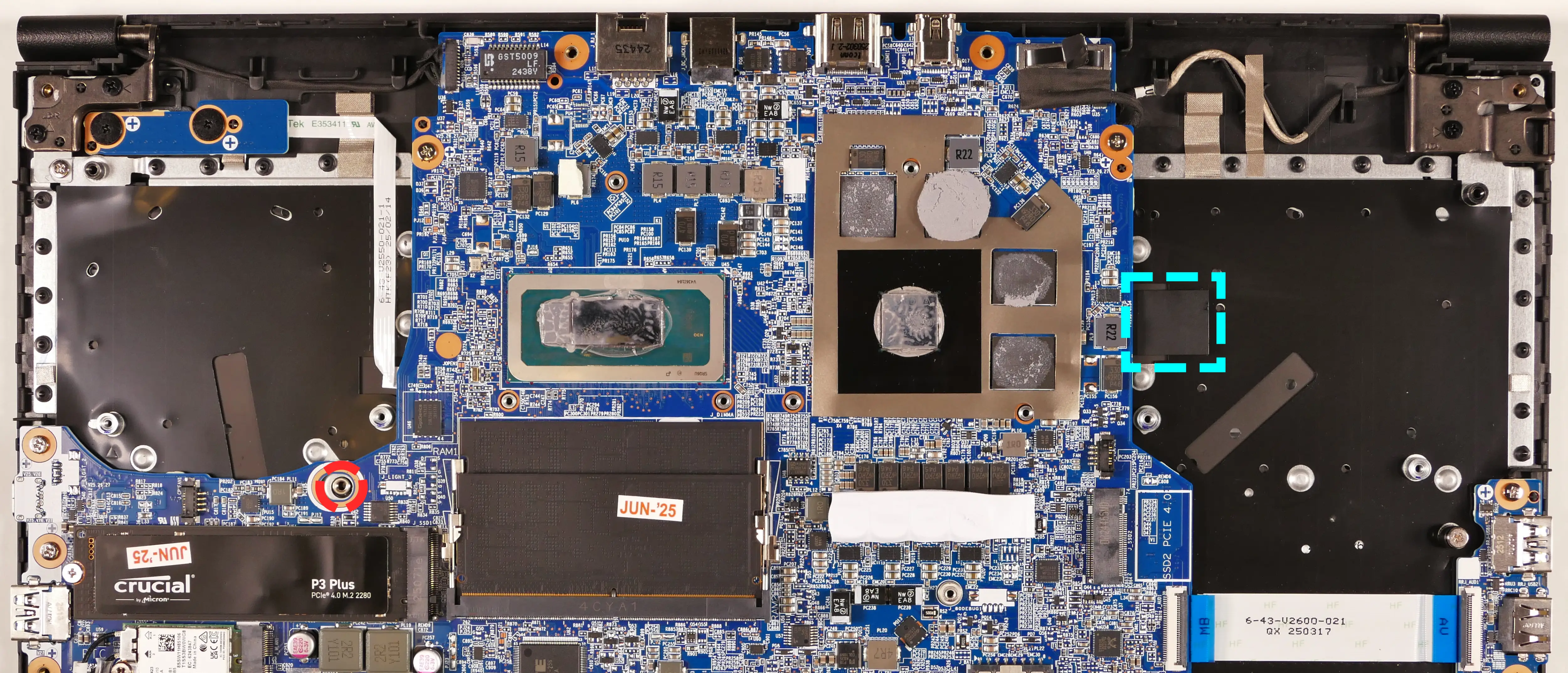 Keyboard adhesive strip & push point