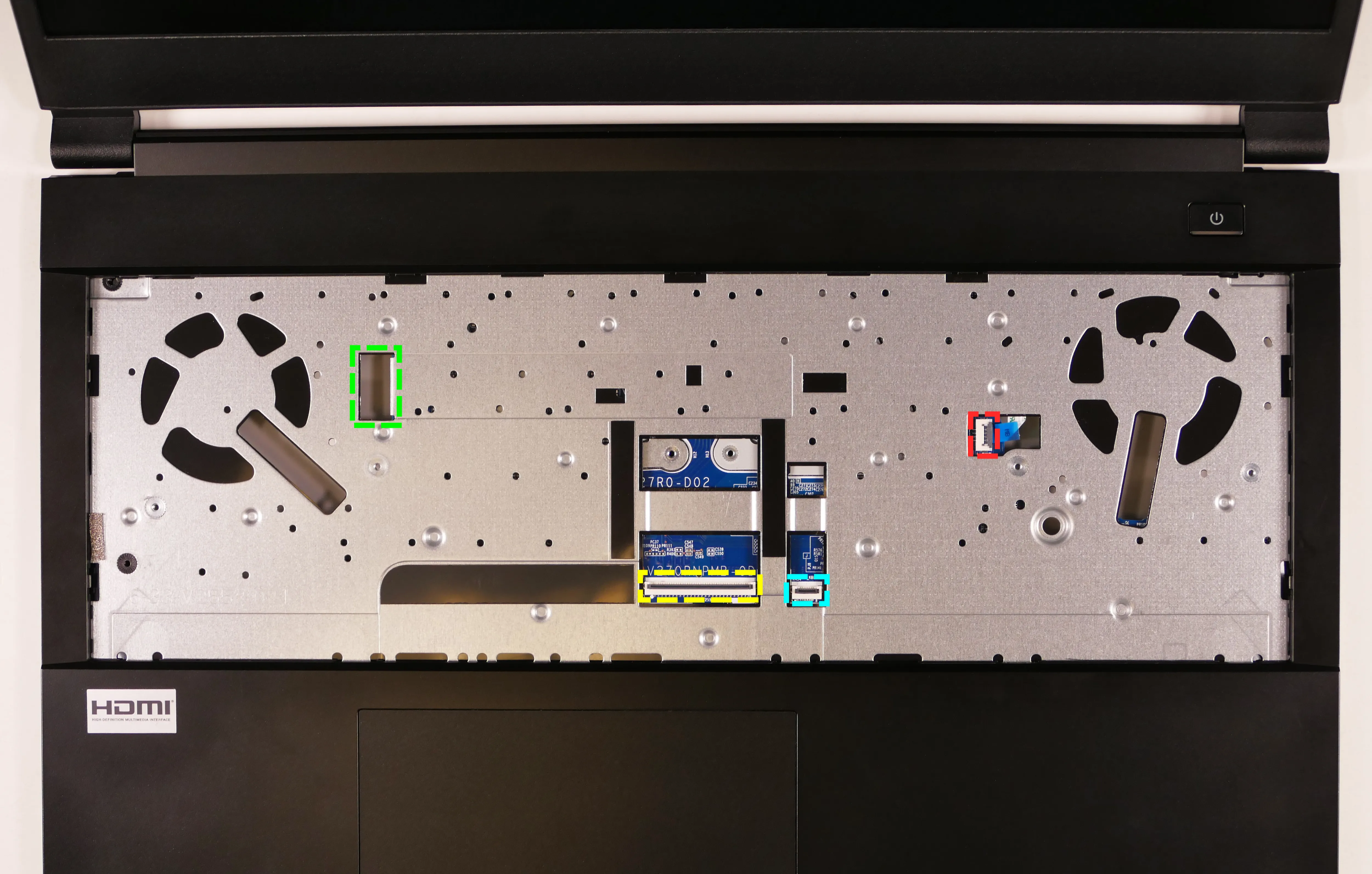 Under-Keyboard Connectors