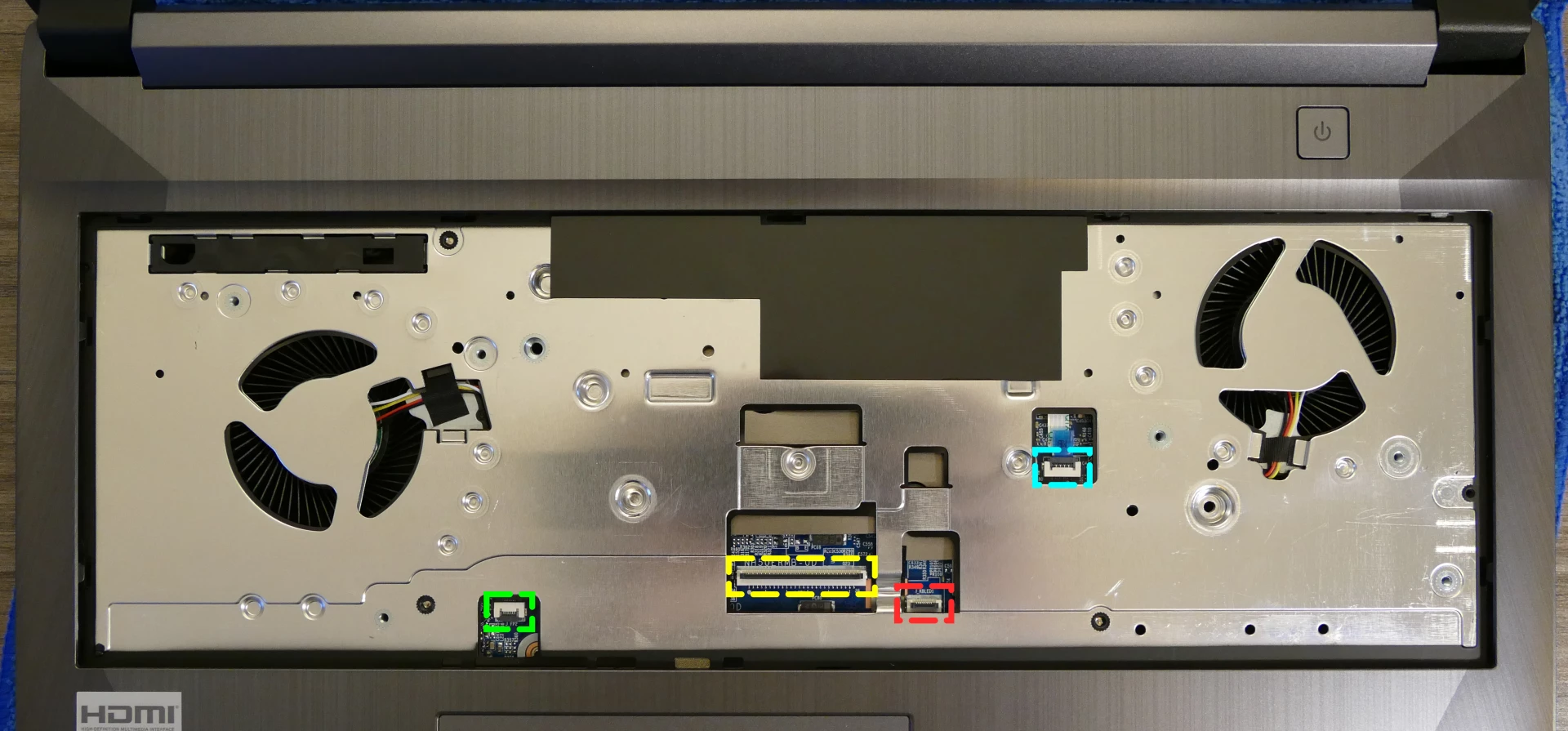 Under-Keyboard Connectors