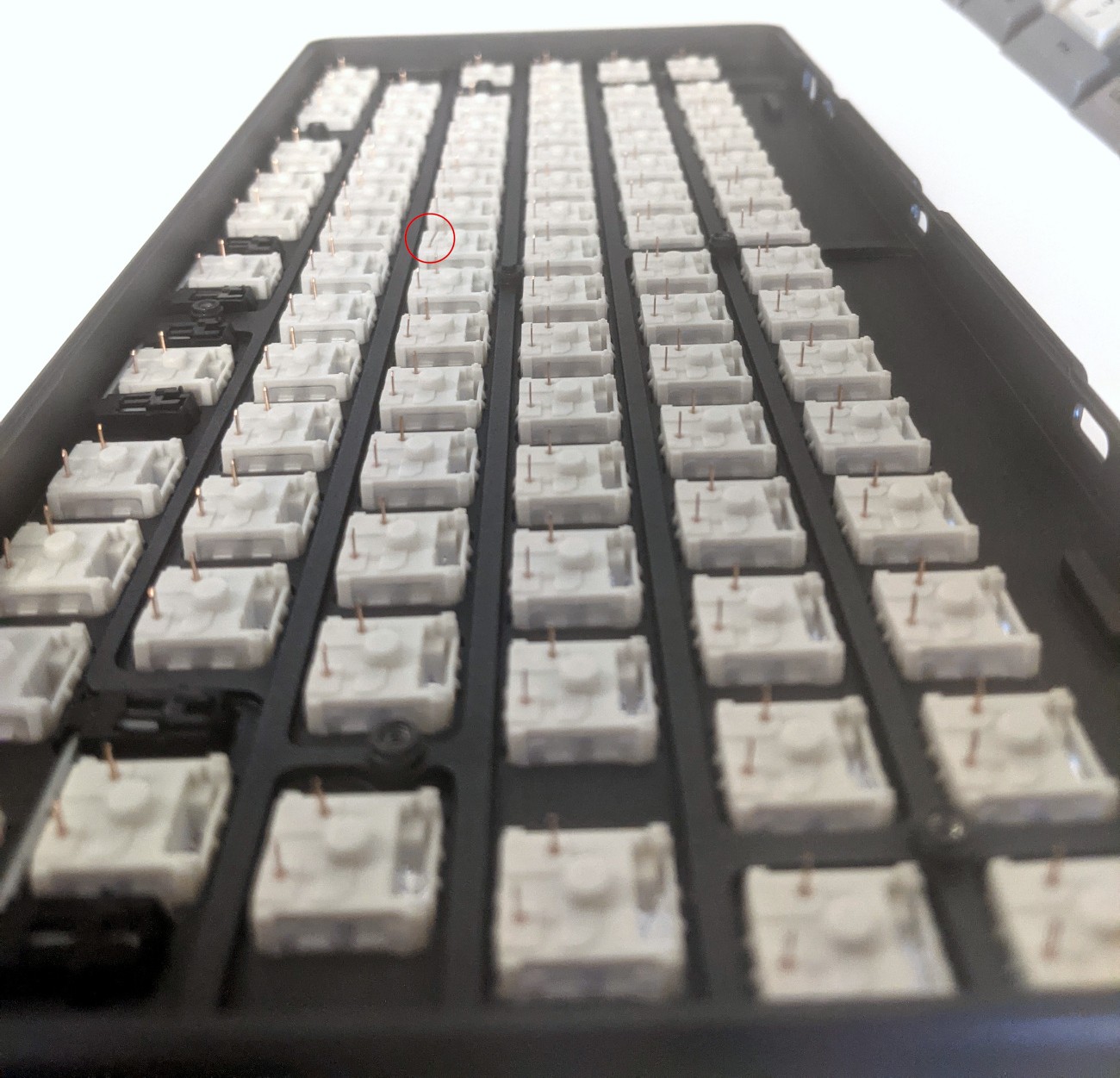 Checking switch pins in chassis