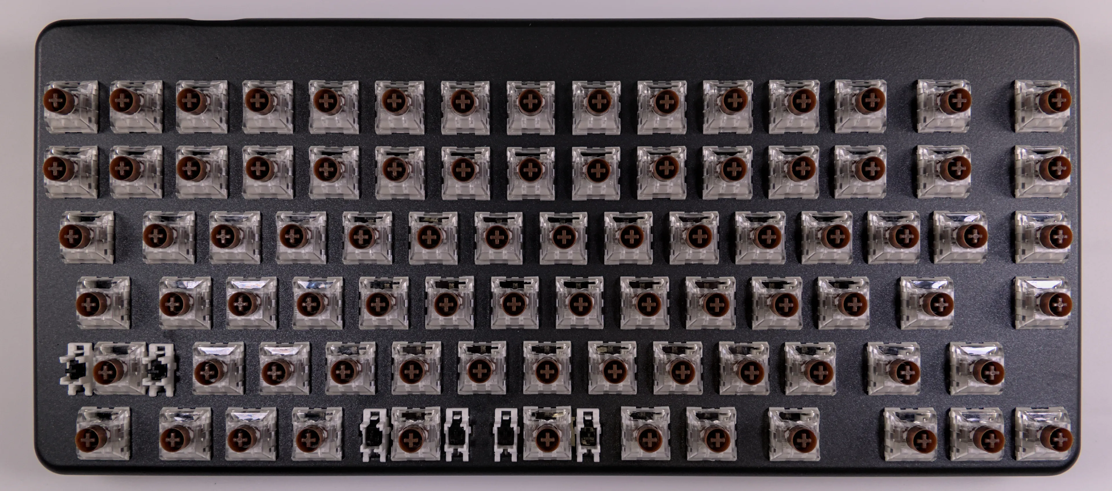 Launch with all keycaps removed