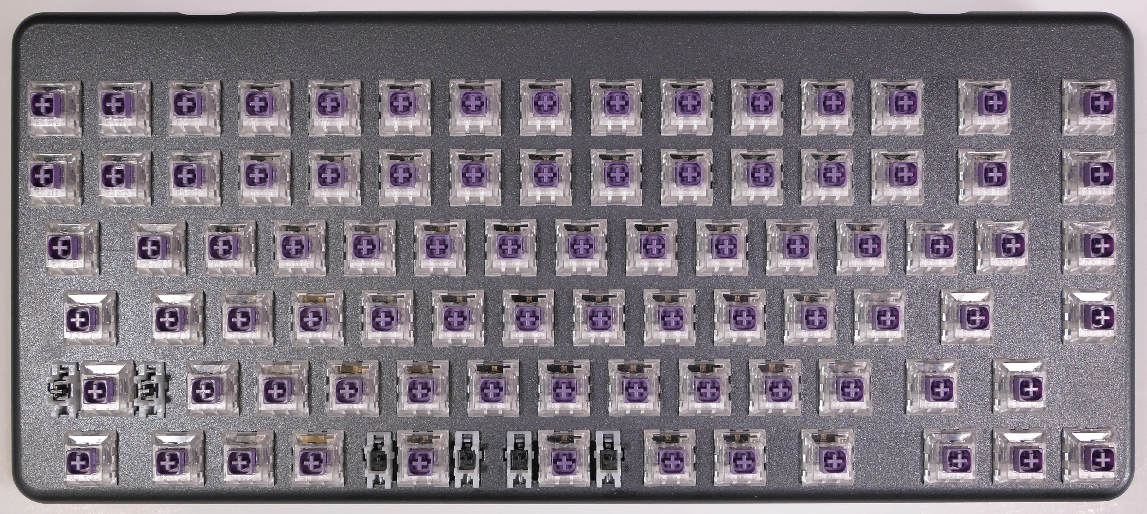 Launch with all keycaps removed