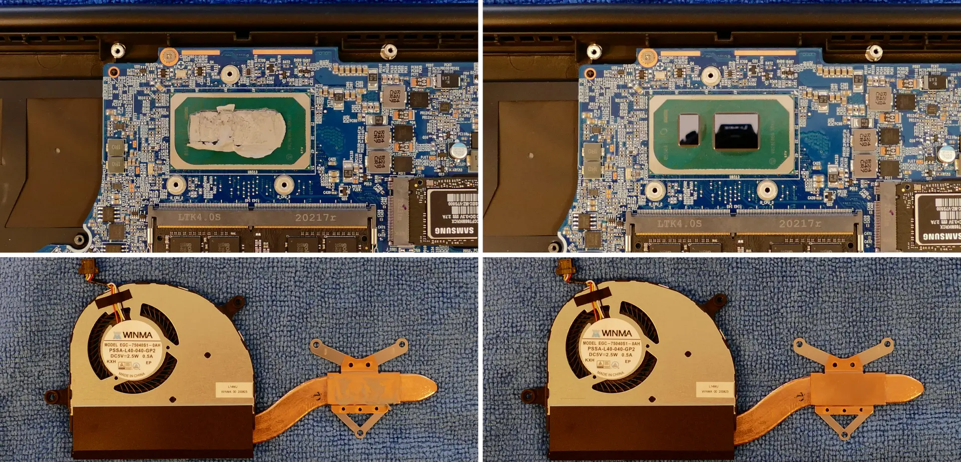 Thermal paste removal