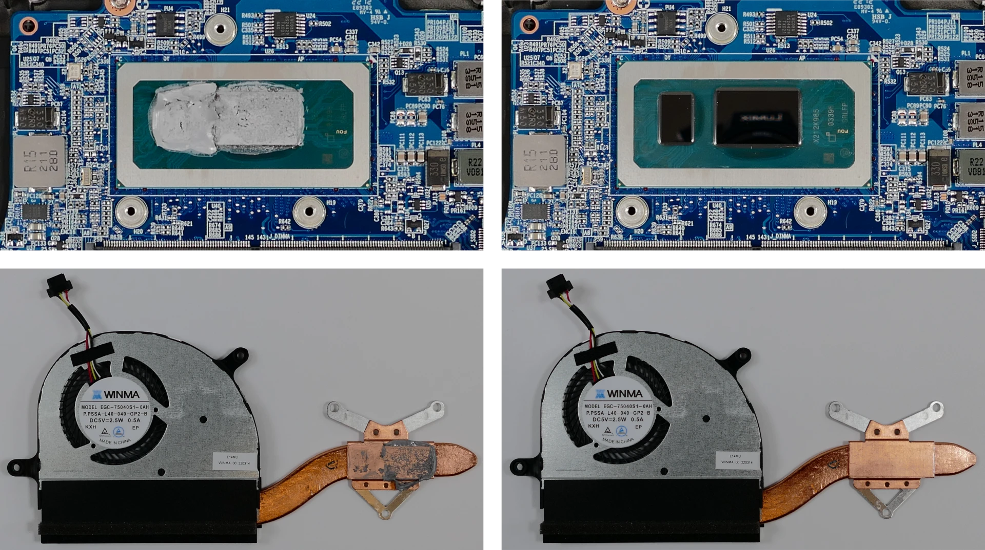 Thermal paste removal