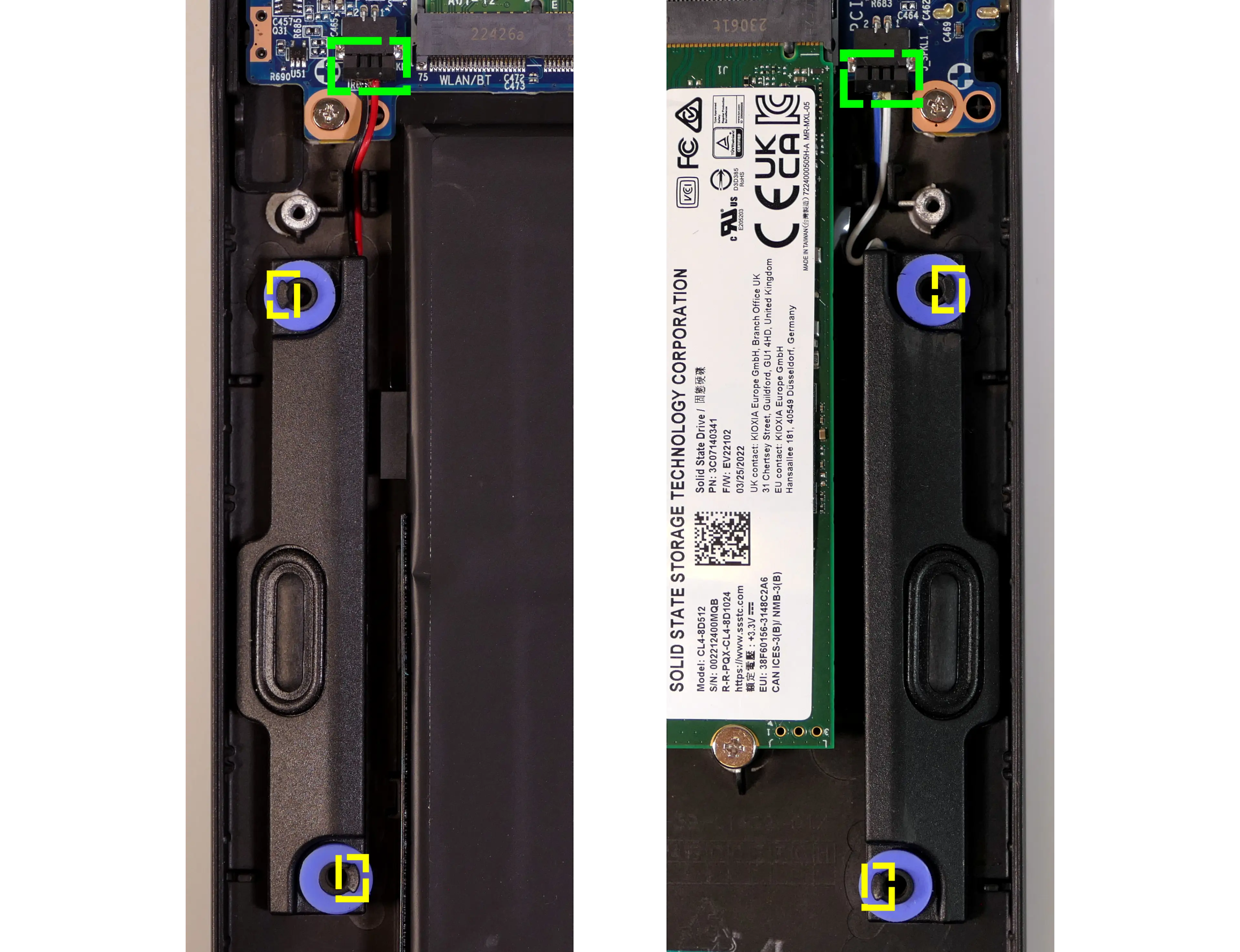 Speaker wires and tabs
