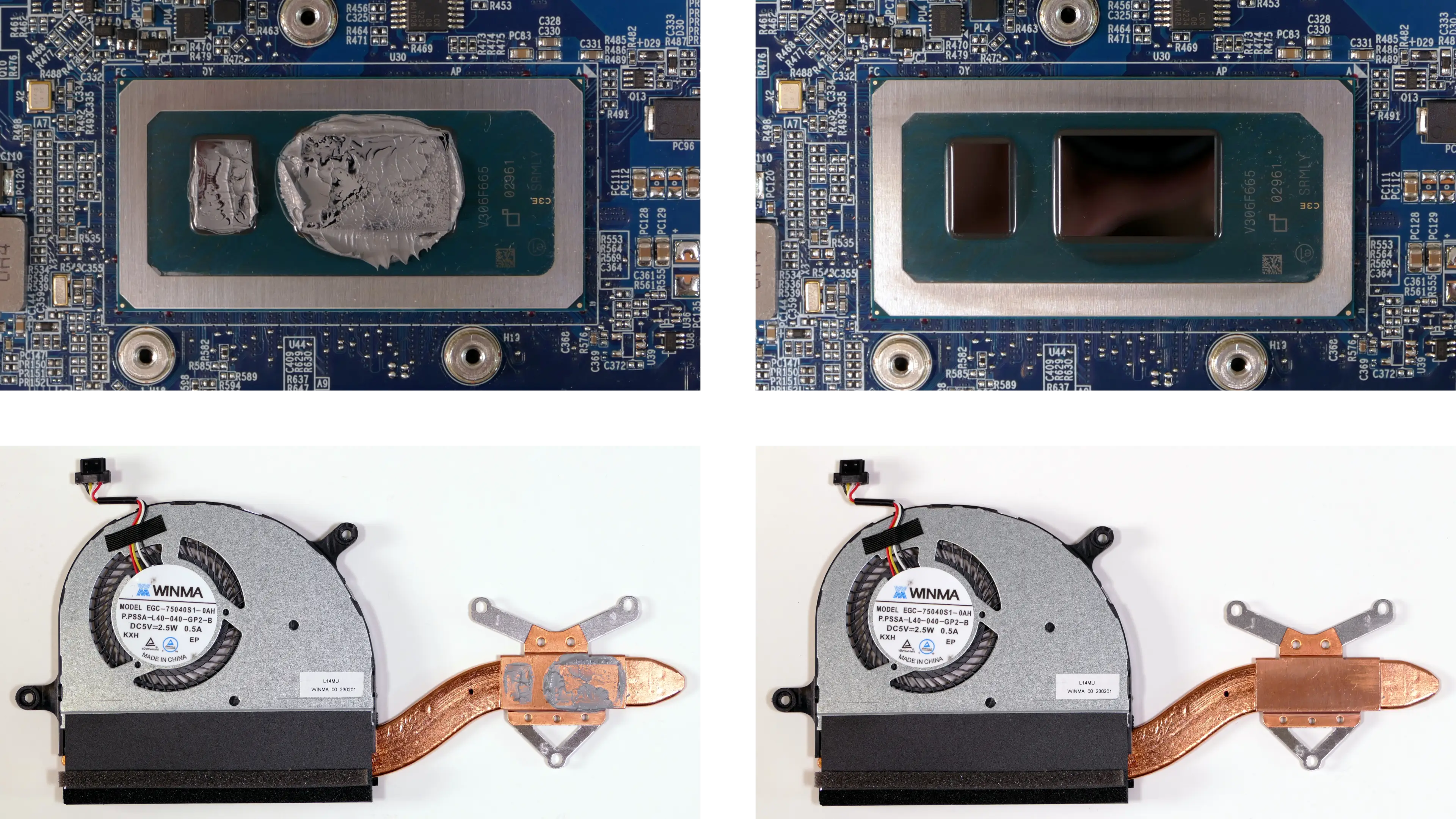 Thermal paste removal