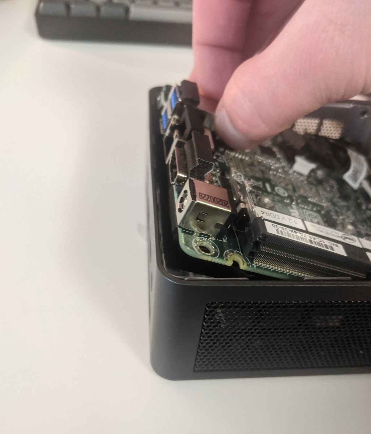 Removing the motherboard