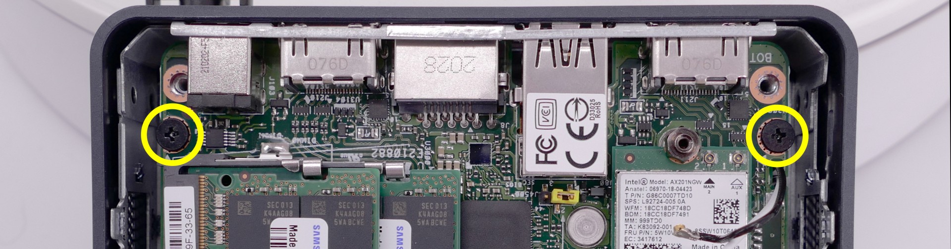 Motherboard mounting screws