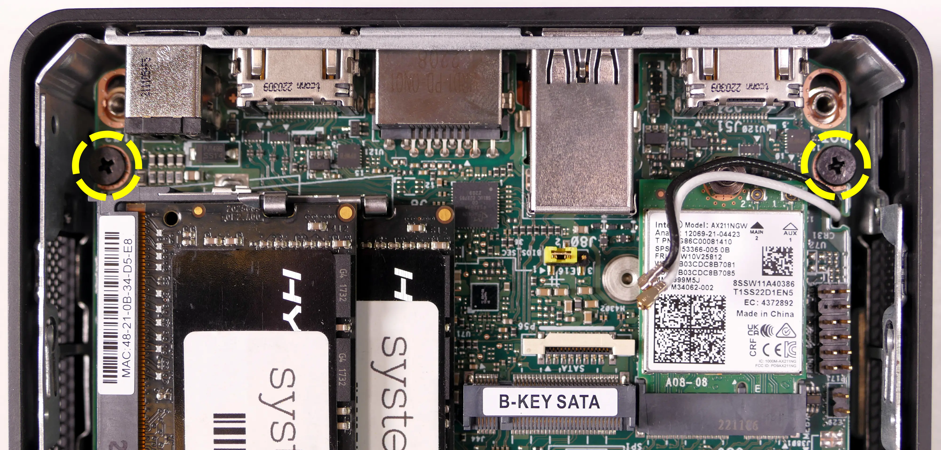 Motherboard mounting screws