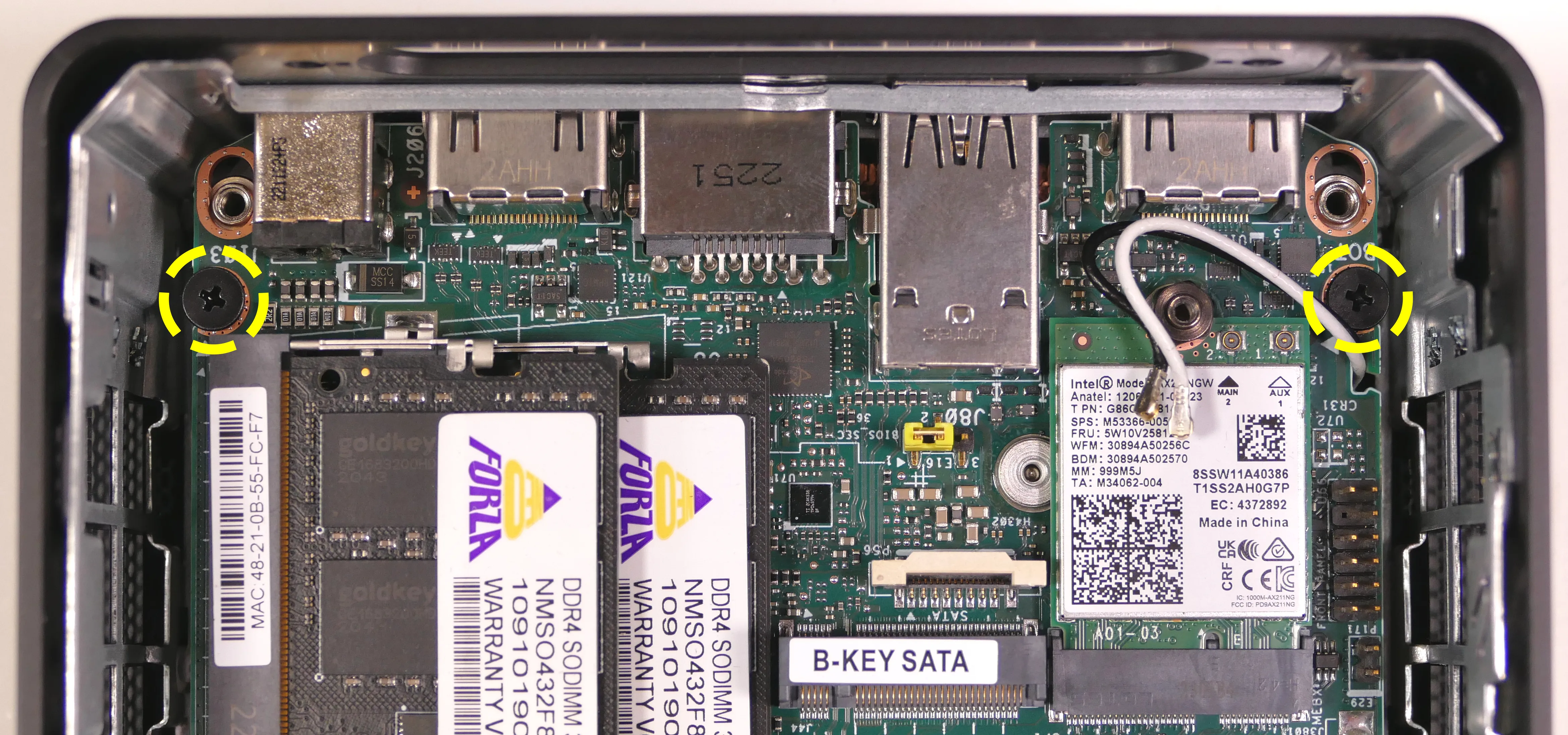 Motherboard mounting screws