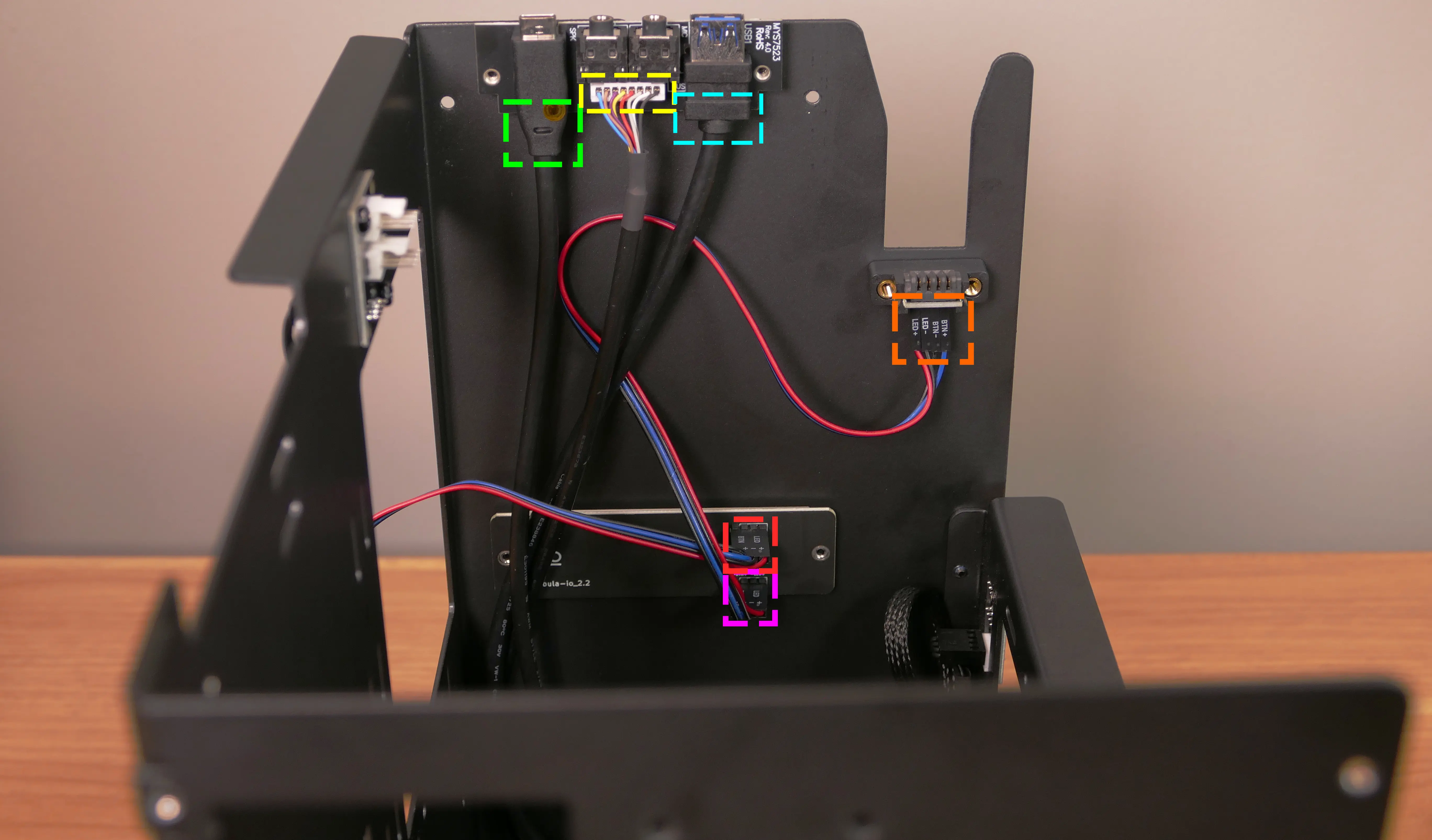 Front daughterboard connectors