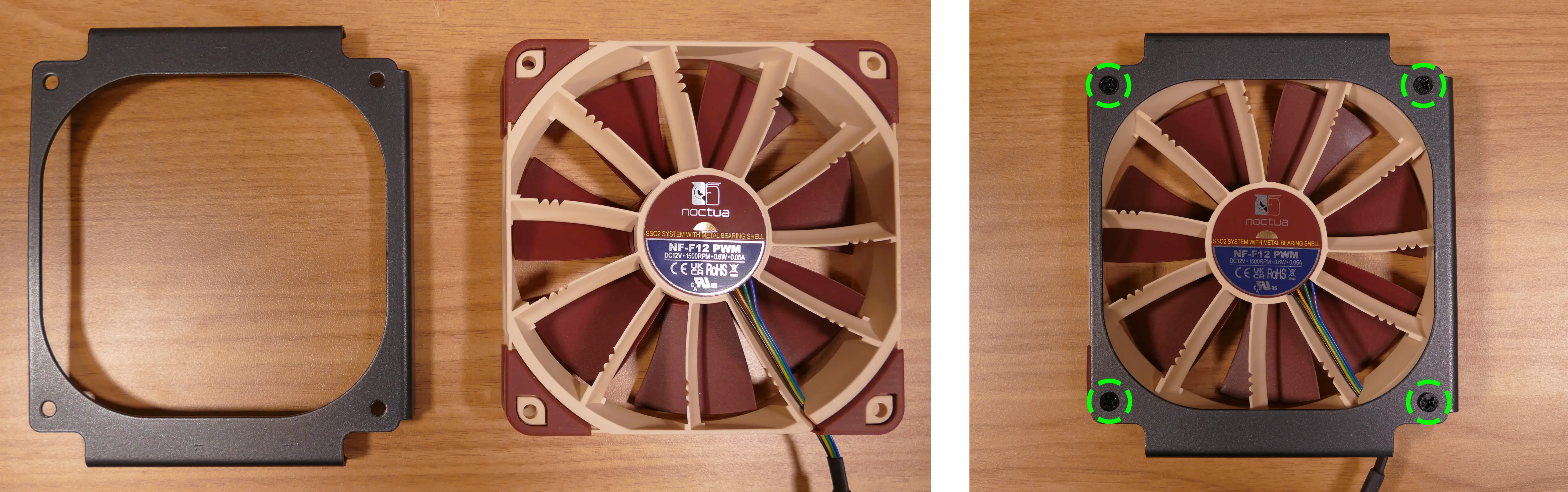 CPU duct fan installation