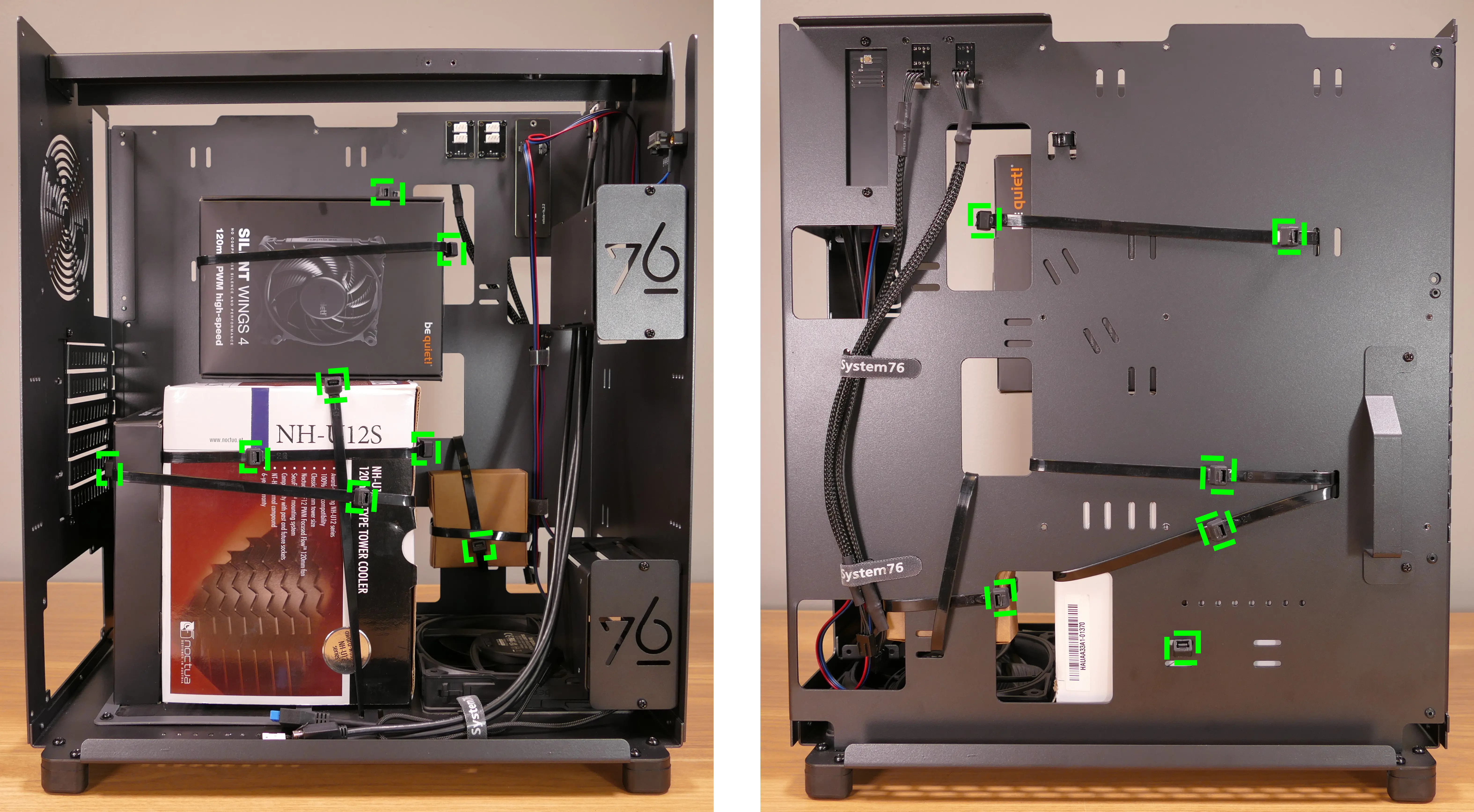 Accessory box zip ties
