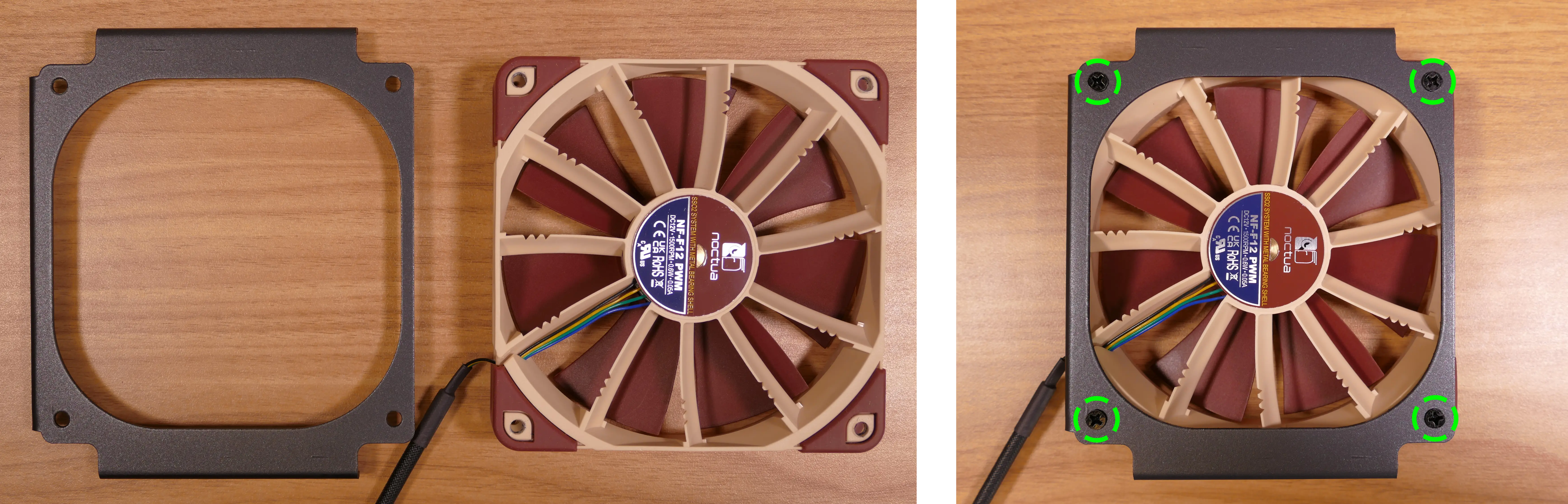 CPU duct fan installation