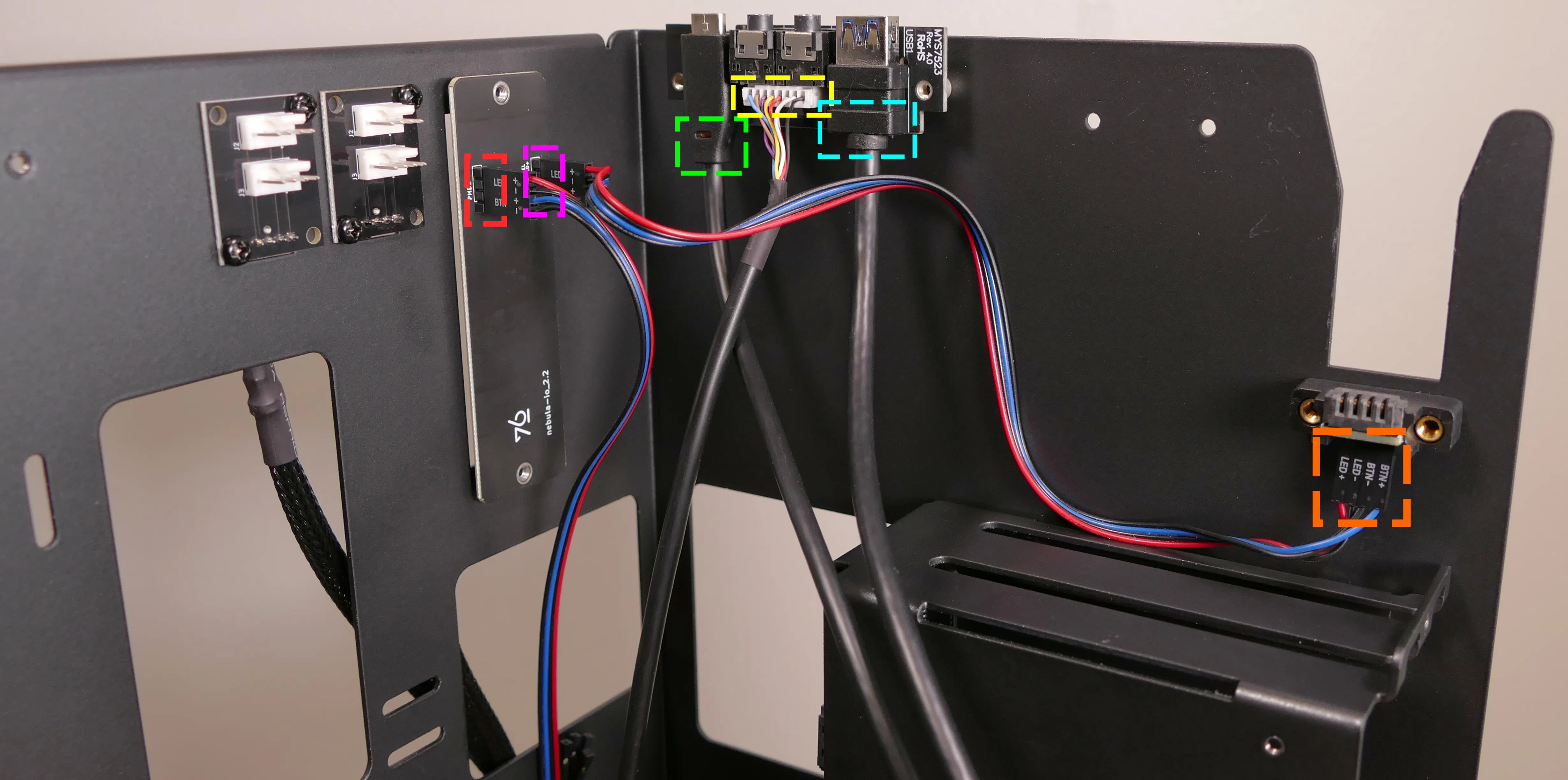 Front daughterboard connectors
